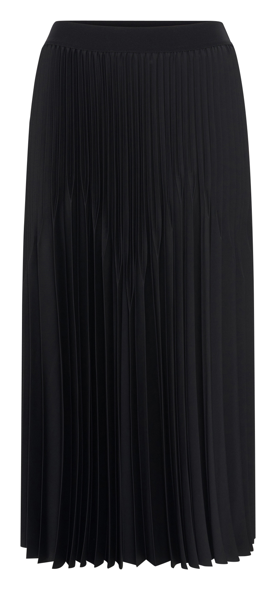 Jupe évasée plissée unie GERARD DAREL Noir