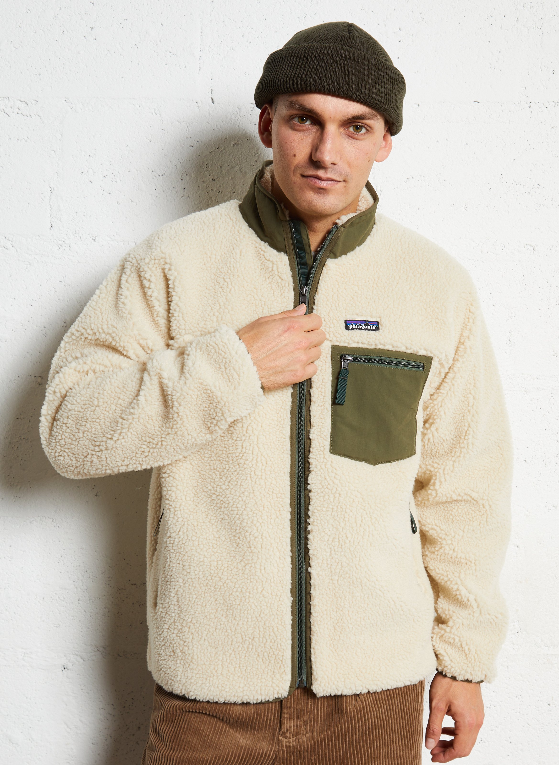 Sherpa high neck jacket PATAGONIA Beige
