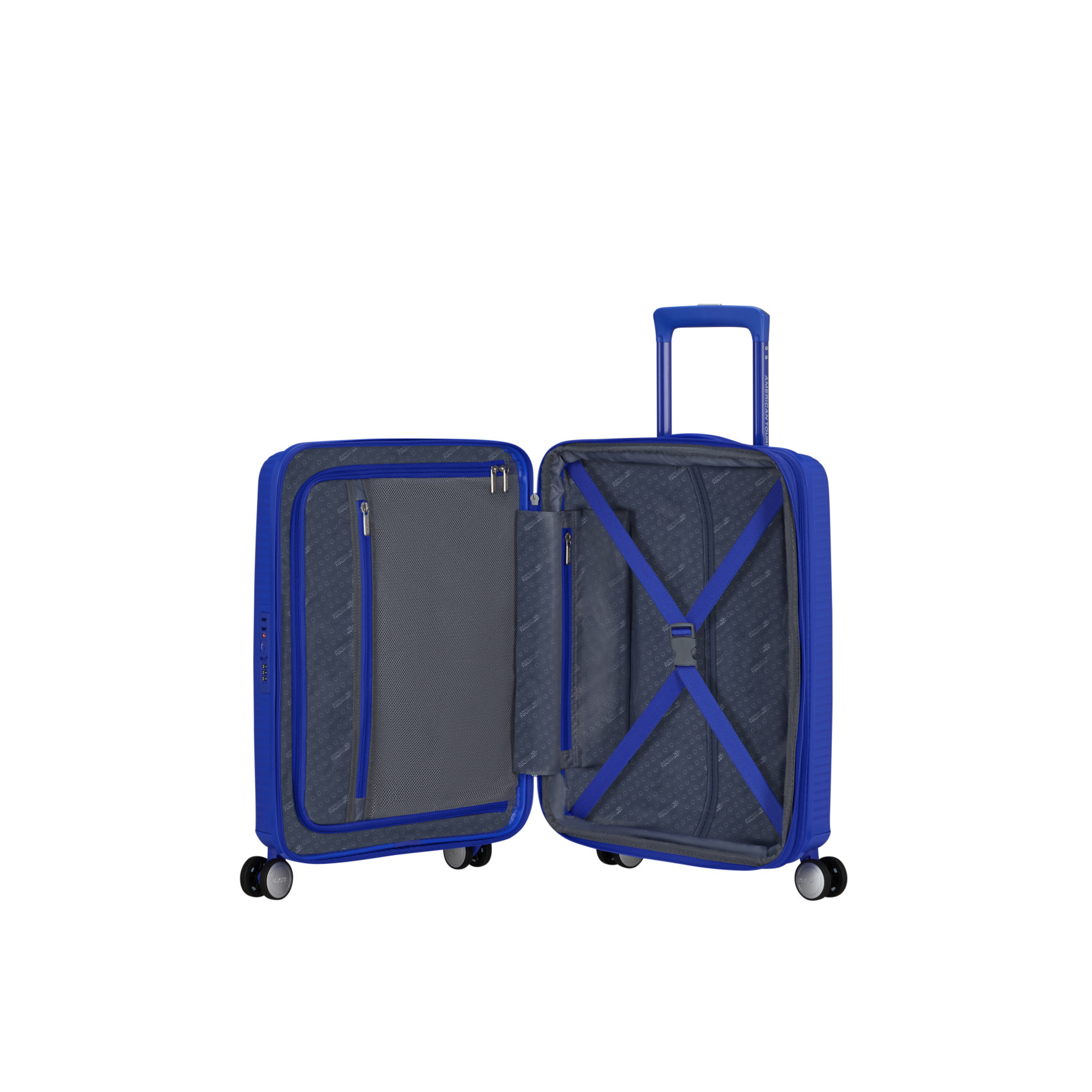 Soundbox suitcase 4 wheels size s AMERICAN TOURISTER Blue