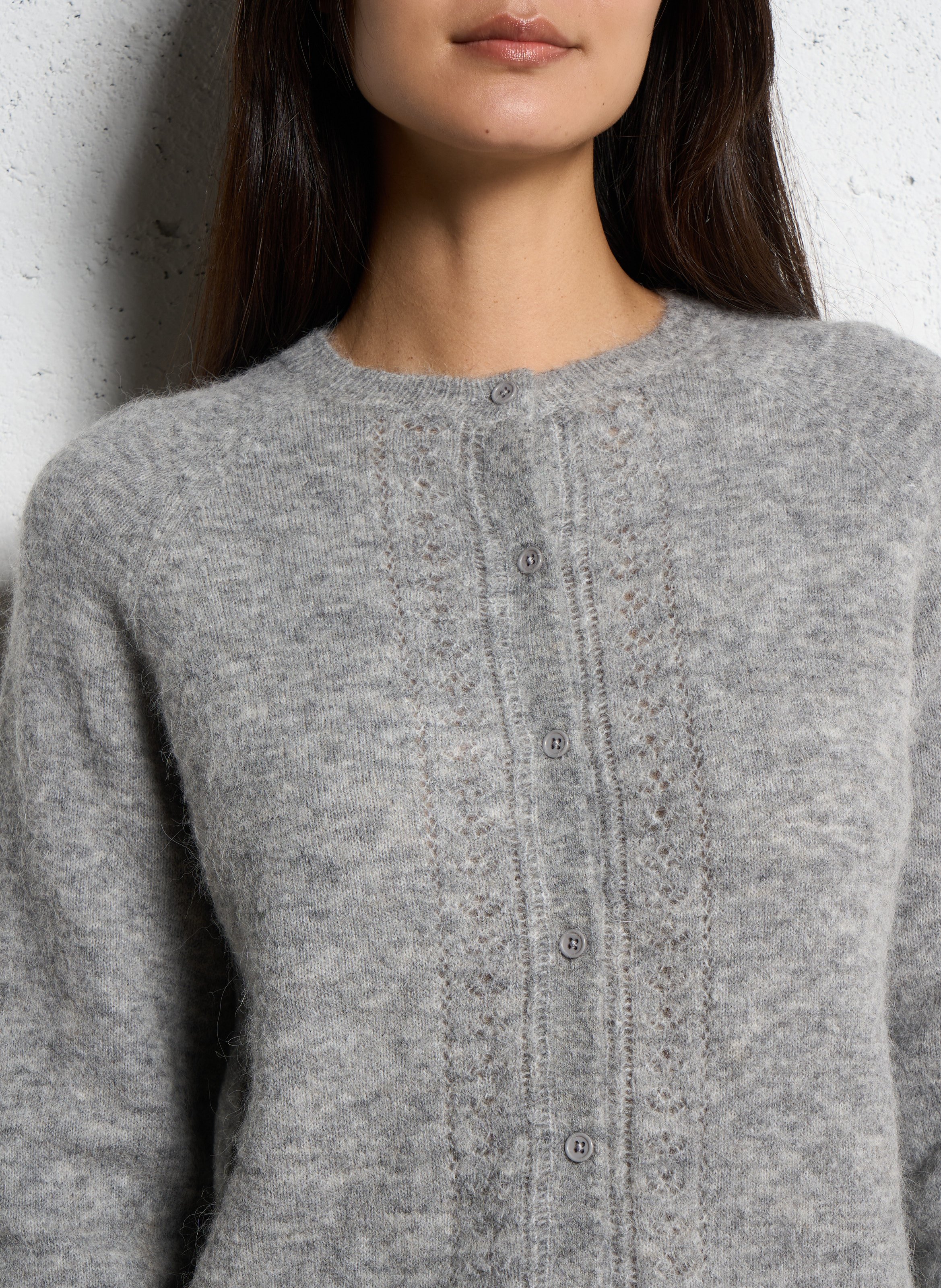 Gilet col rond SUD EXPRESS Gris