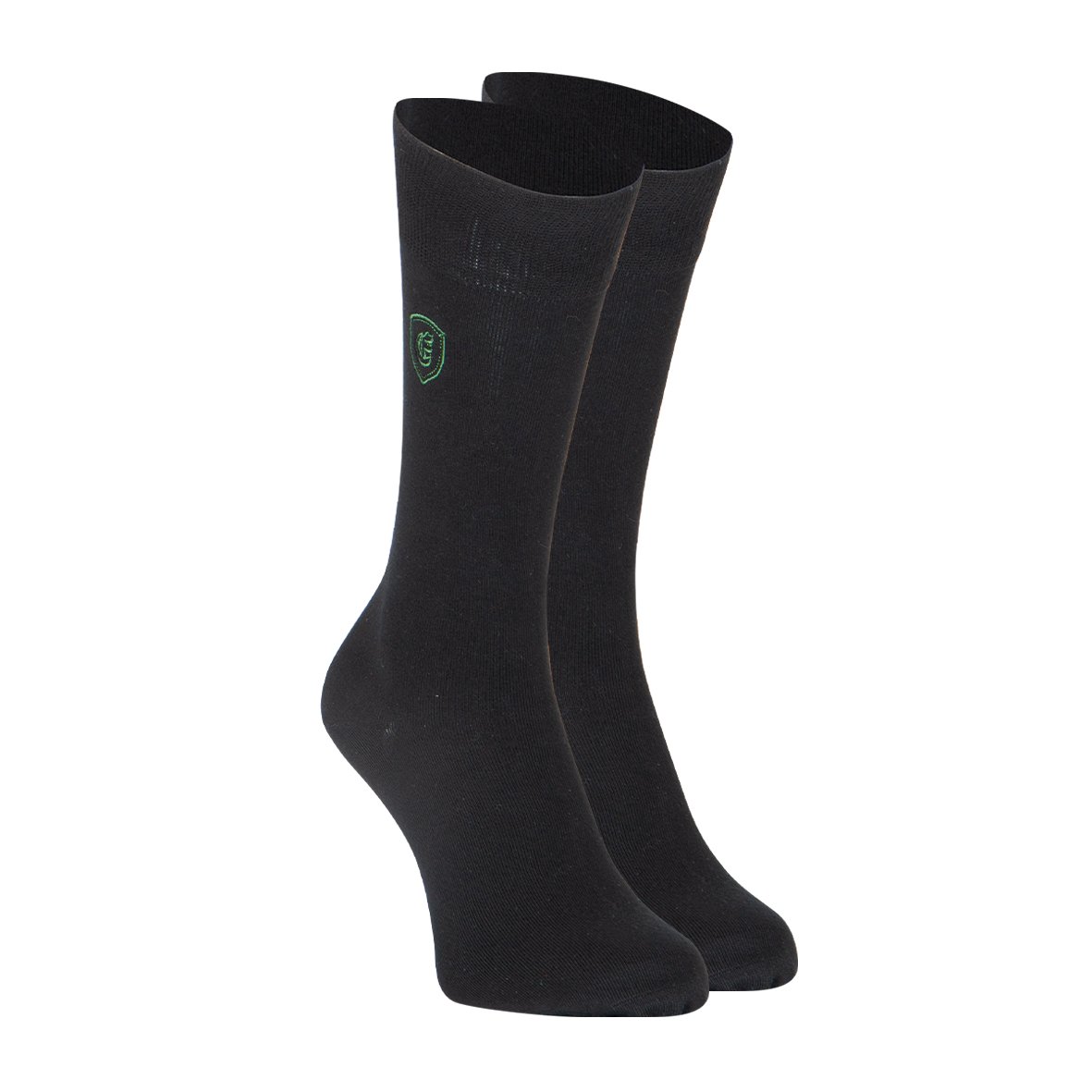 Set of 2 pairs of men's mid-high fancy socks by Eminence EMINENCE Black