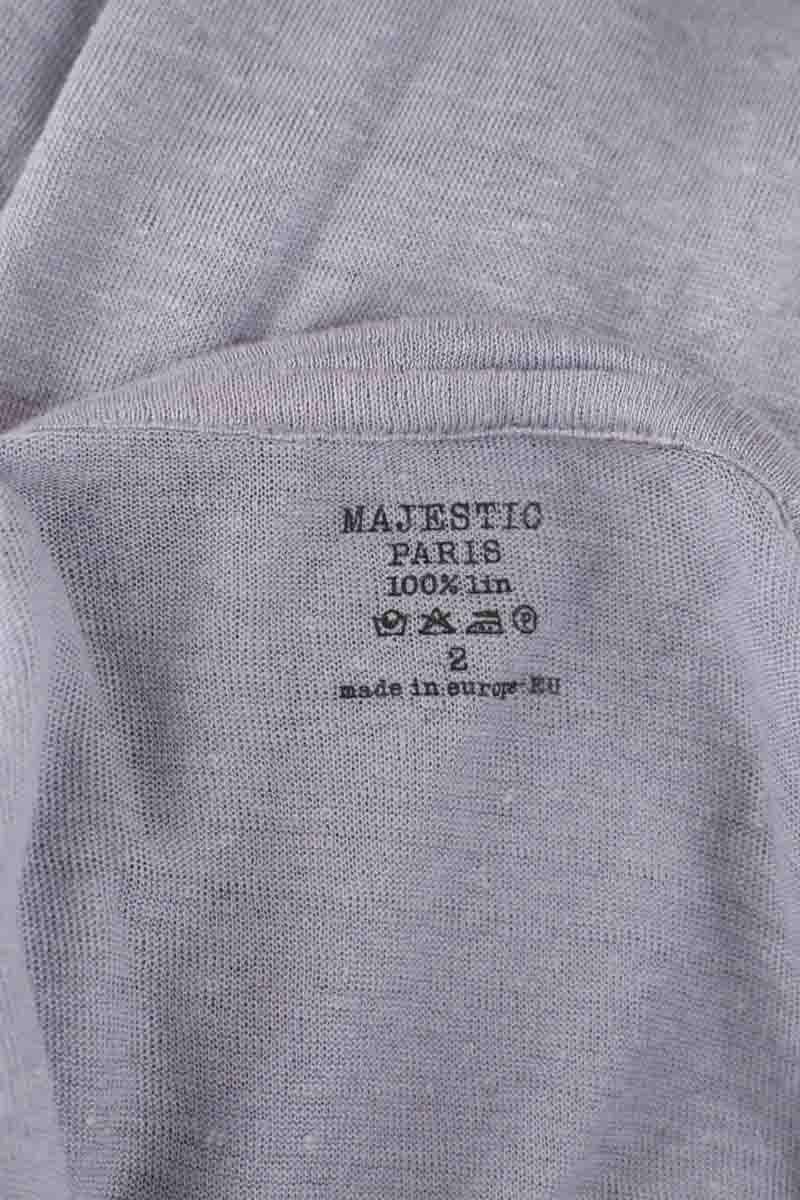 Sweater MAJESTIC FILATURES - SECONDE MAIN Grey