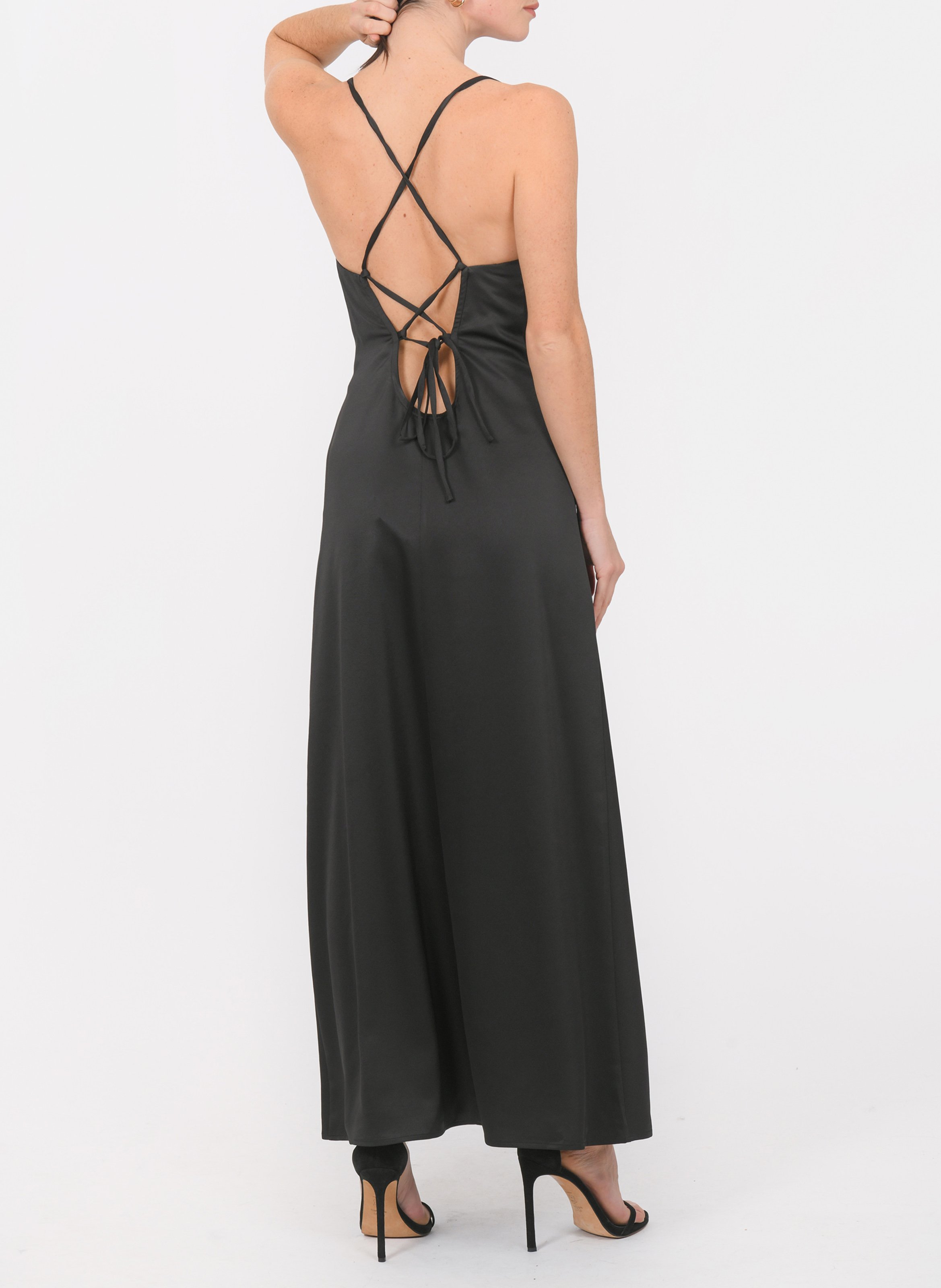 Lange jurk met coltrui KOOKAI Zwart