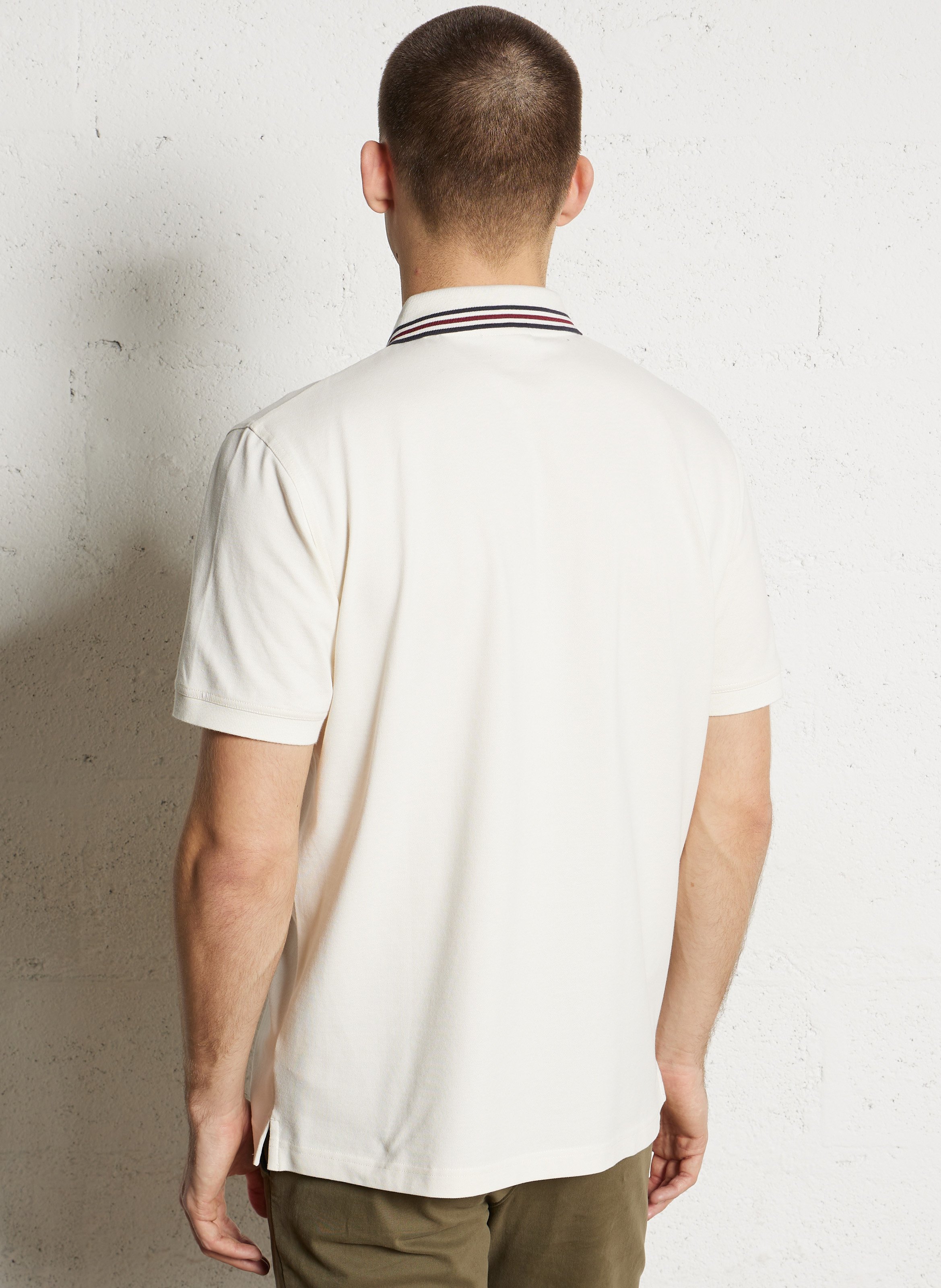 Polo met korte mouwen in katoenmix GANT Beige