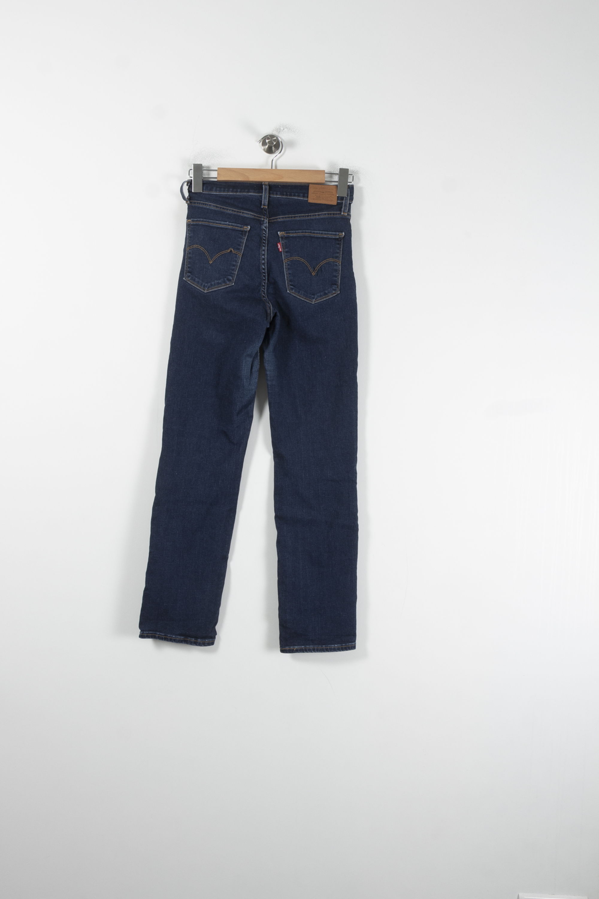 Cropped slim jeans with studs LEVI'S - Seconde main Blue
