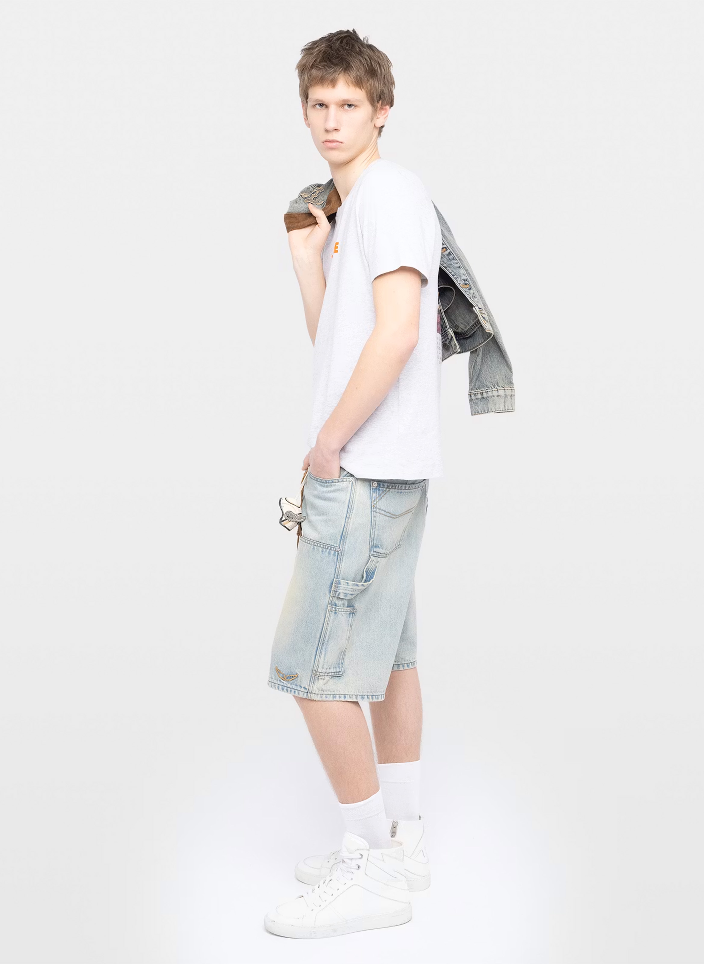 Tee-shirt imprimé col rond ZADIG&VOLTAIRE Gris