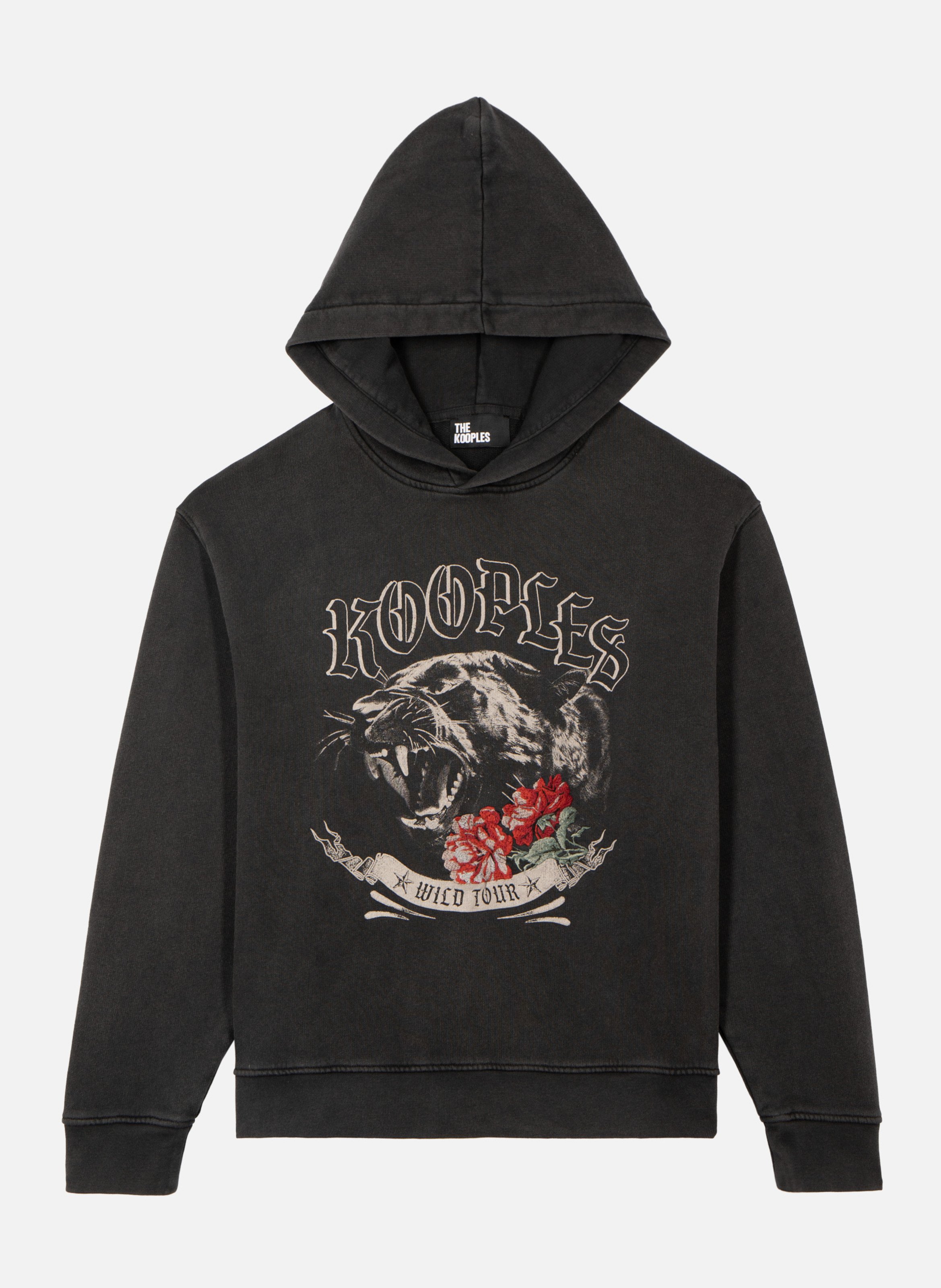 Sweatshirt à capuche avec sérigraphie THE KOOPLES Noir