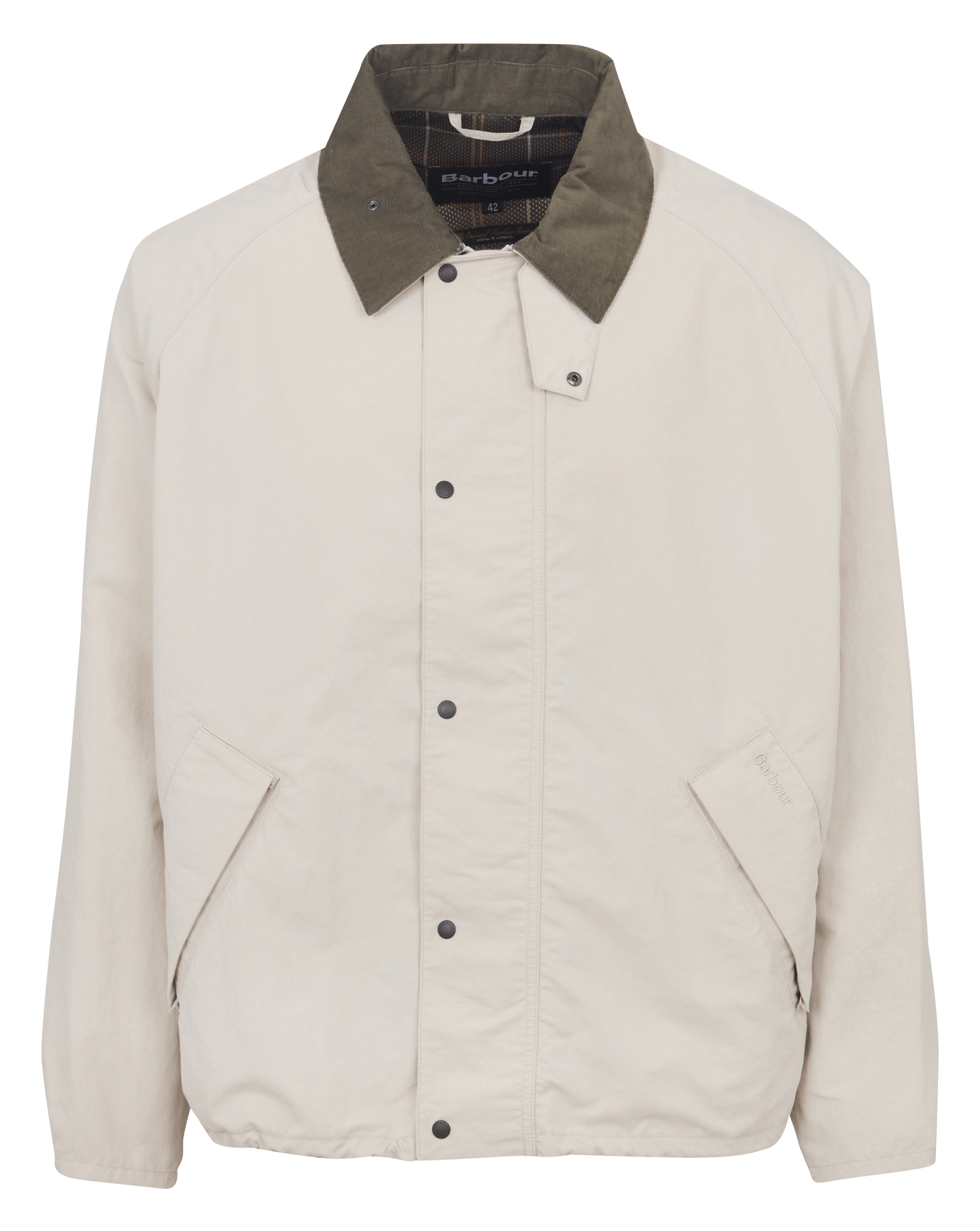 Gerade geschnittene Jacke mit klassischem Kragen BARBOUR Beige