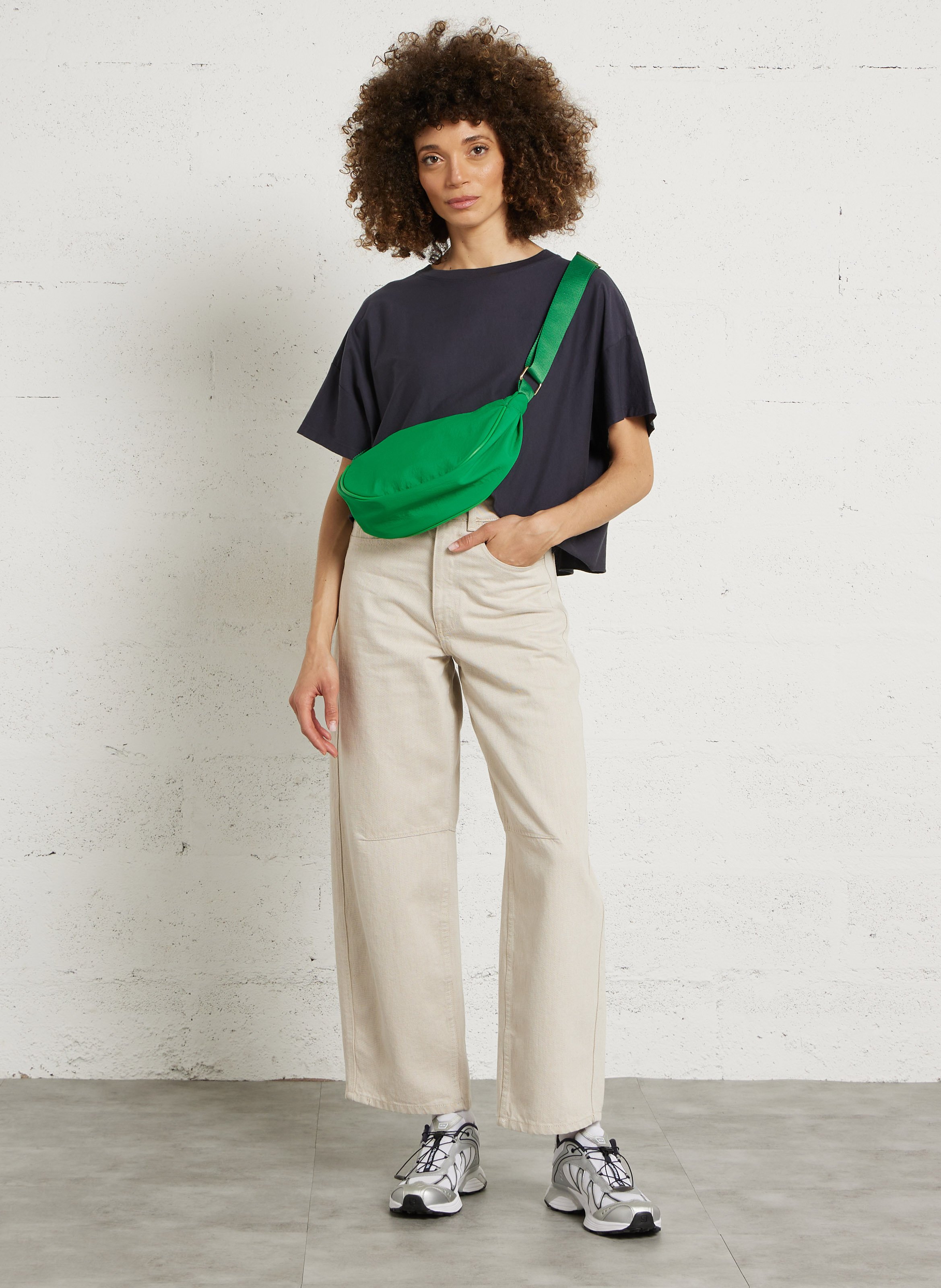 Rhinestone banana bag AU PRINTEMPS PARIS Green