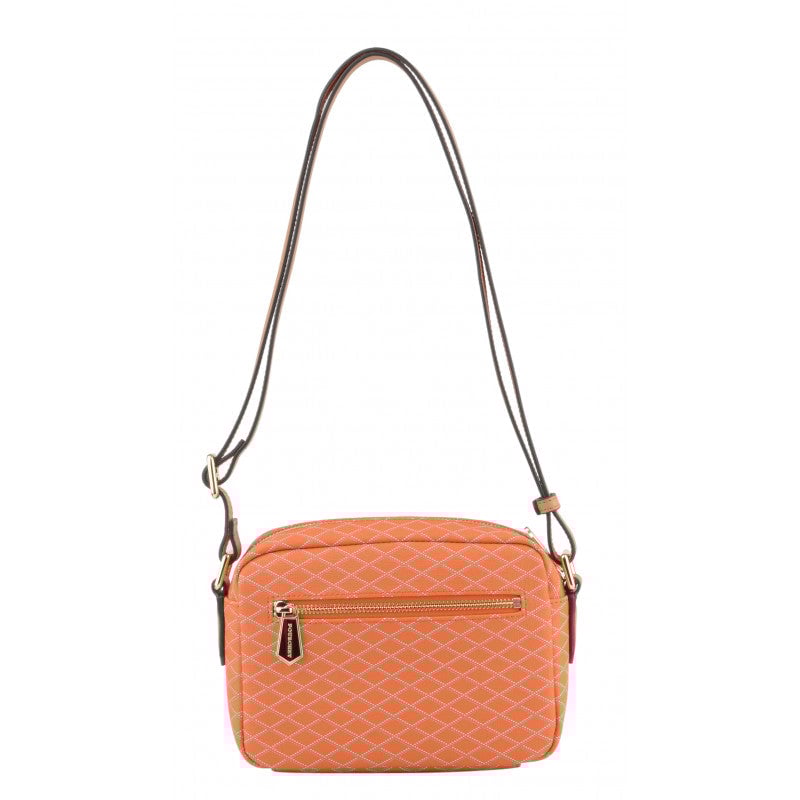 Leather bag POURCHET Orange