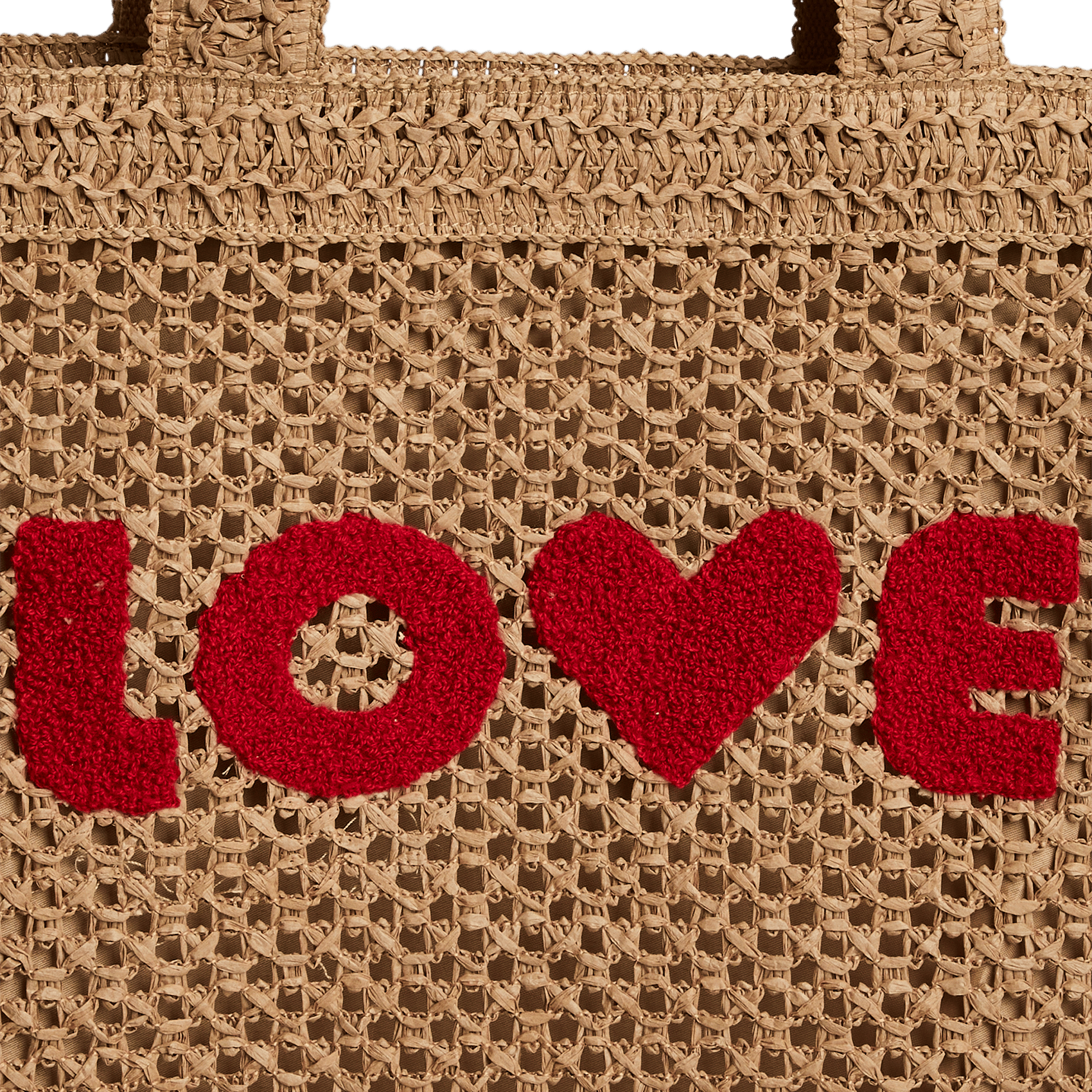 Rieten tas PIECES Groen