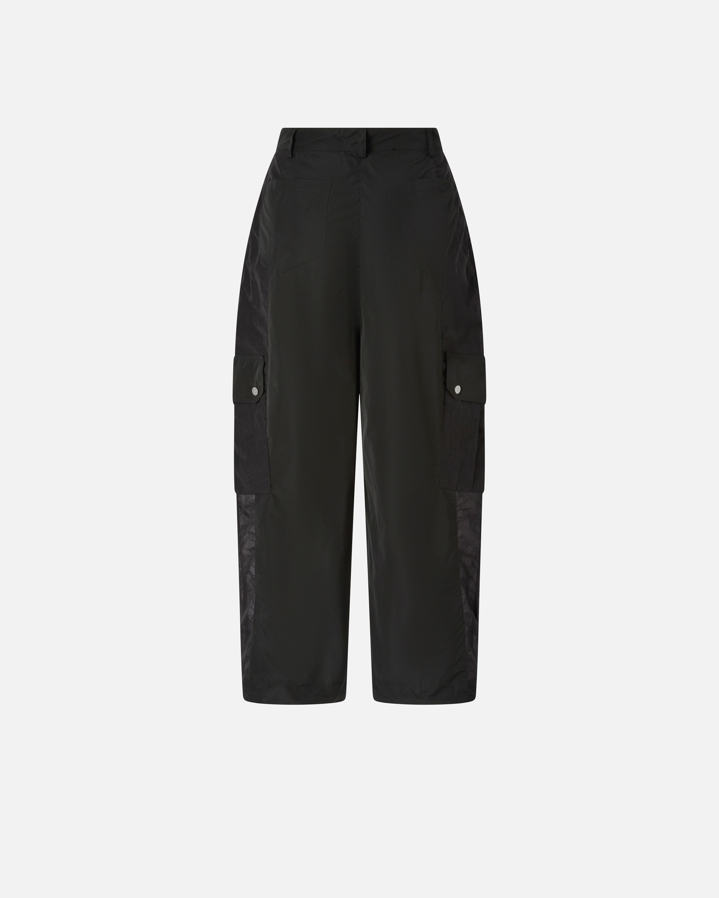 Pantalon workwear avec empiècements transparents PINKO Noir