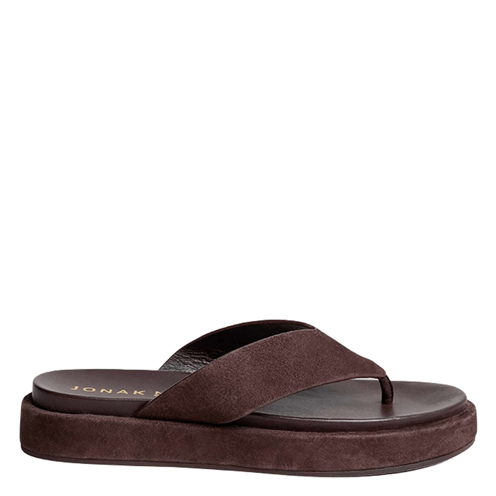 Velvet leather mules JONAK Brown