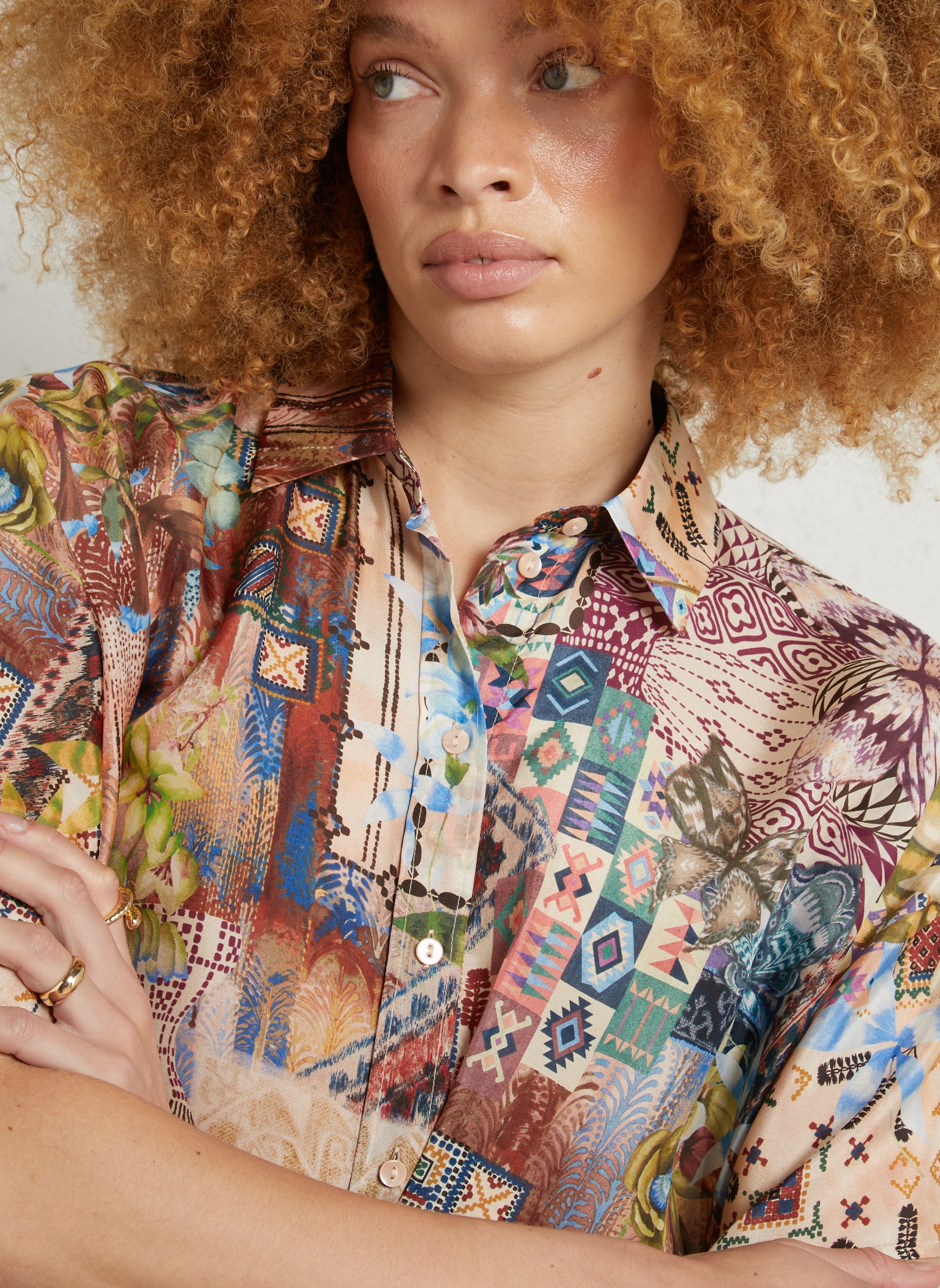 Chemise imprimée col classique MOMONI Multicolore