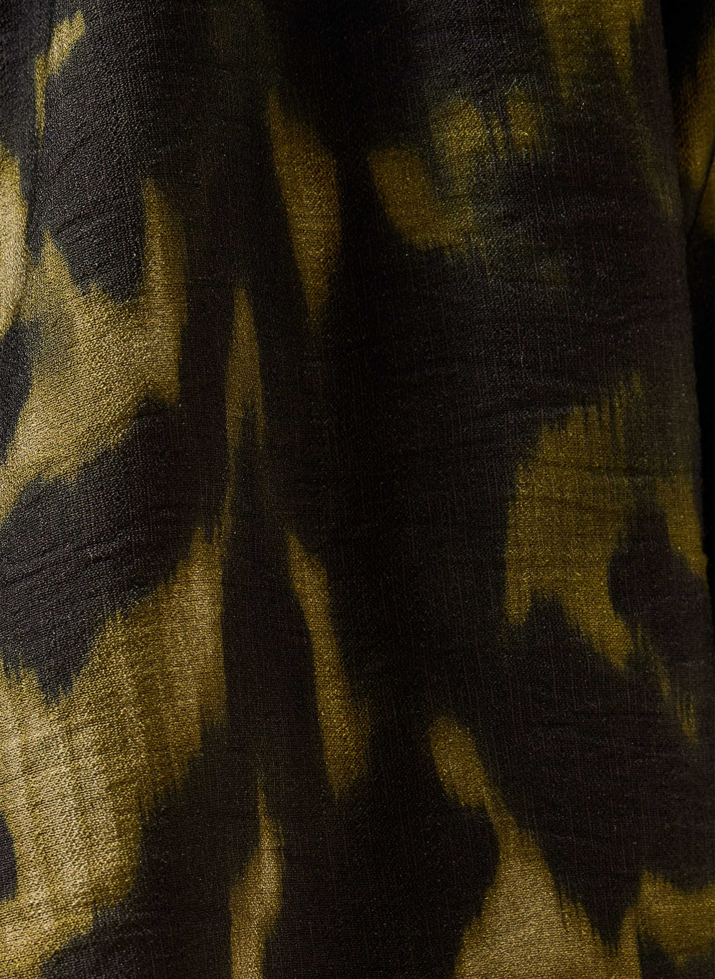 Blouse droite col rond à imprimé animal LA FEE MARABOUTEE Vert