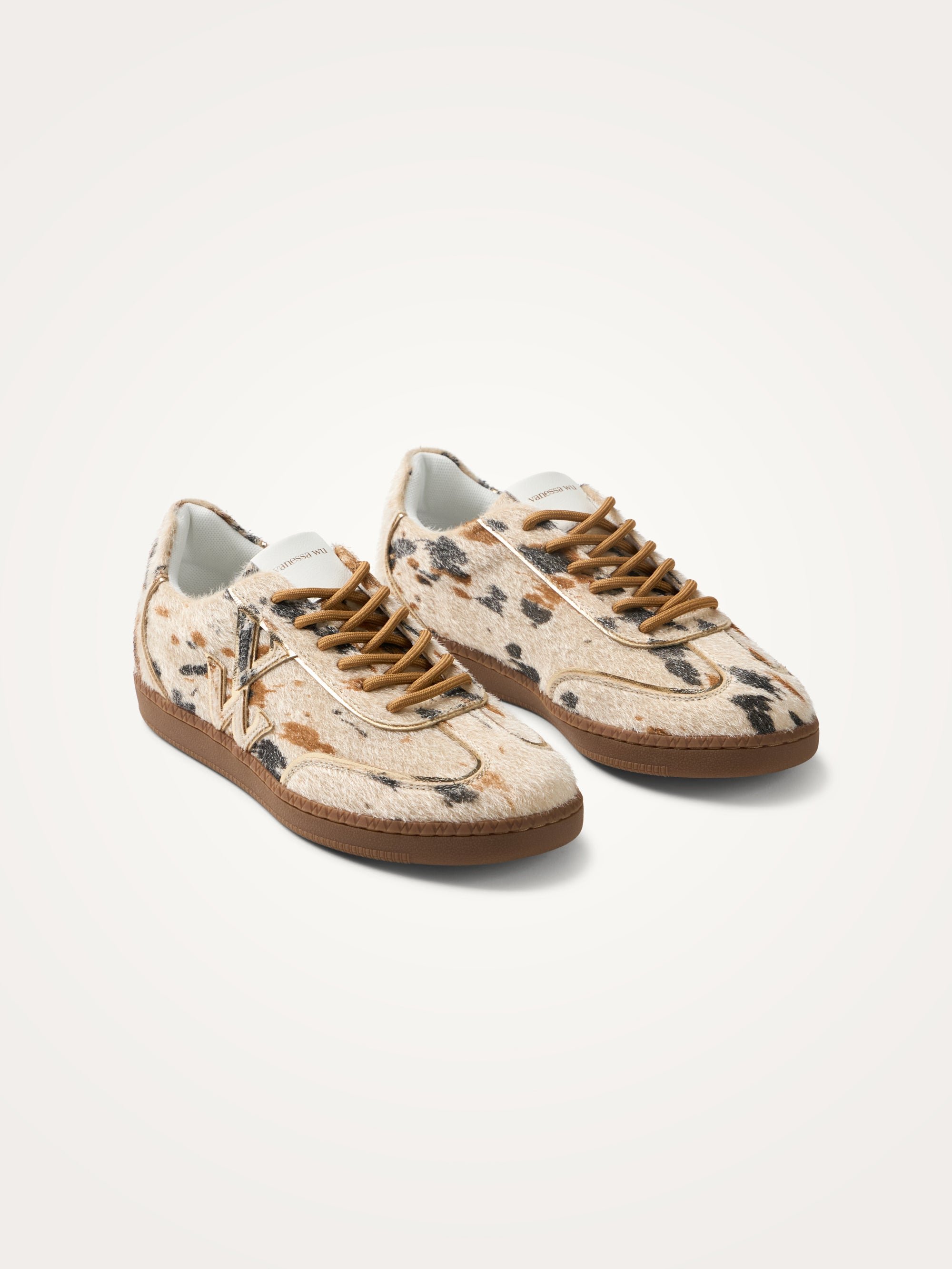 Sneakers with monogram on retro sole VANESSA WU White