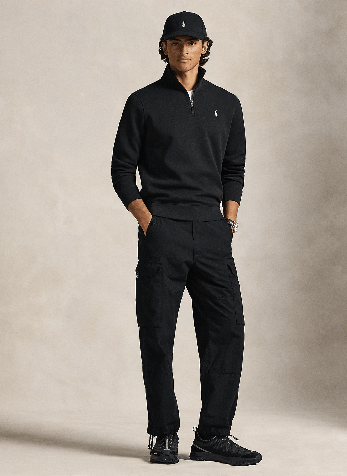 Polo custom-fit en coton piqué POLO RALPH LAUREN Noir