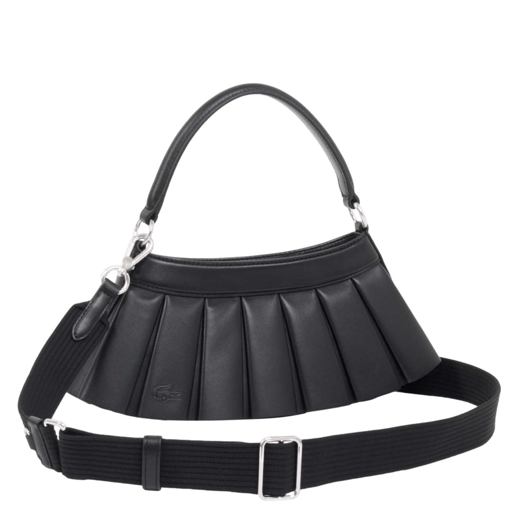 Handtasche H Lenglen aus Leder LACOSTE Schwarz