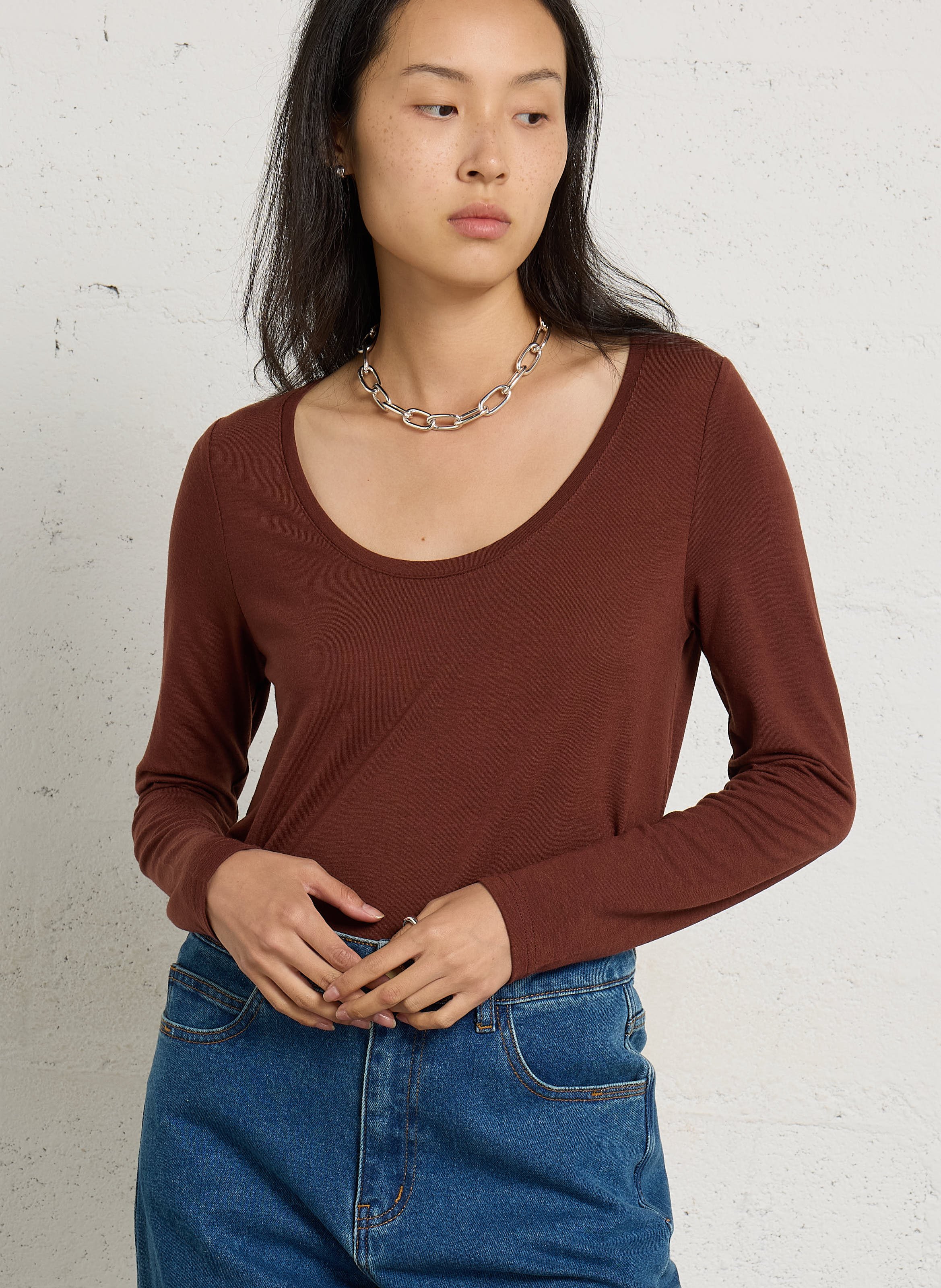 Effen T-shirt met lange mouwen LA PETITE ETOILE