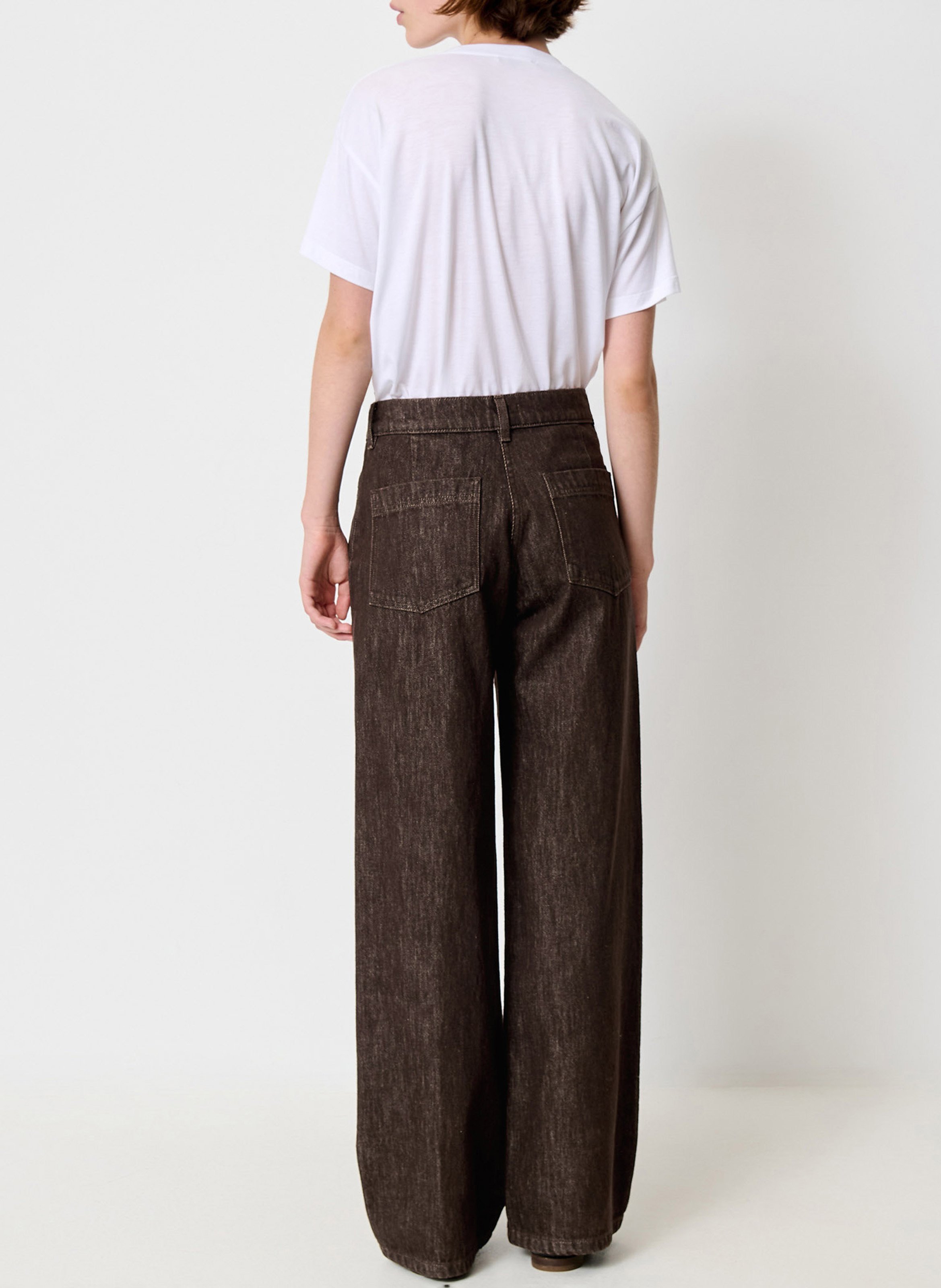 Jean droit en coton | Brown SESSUN Women