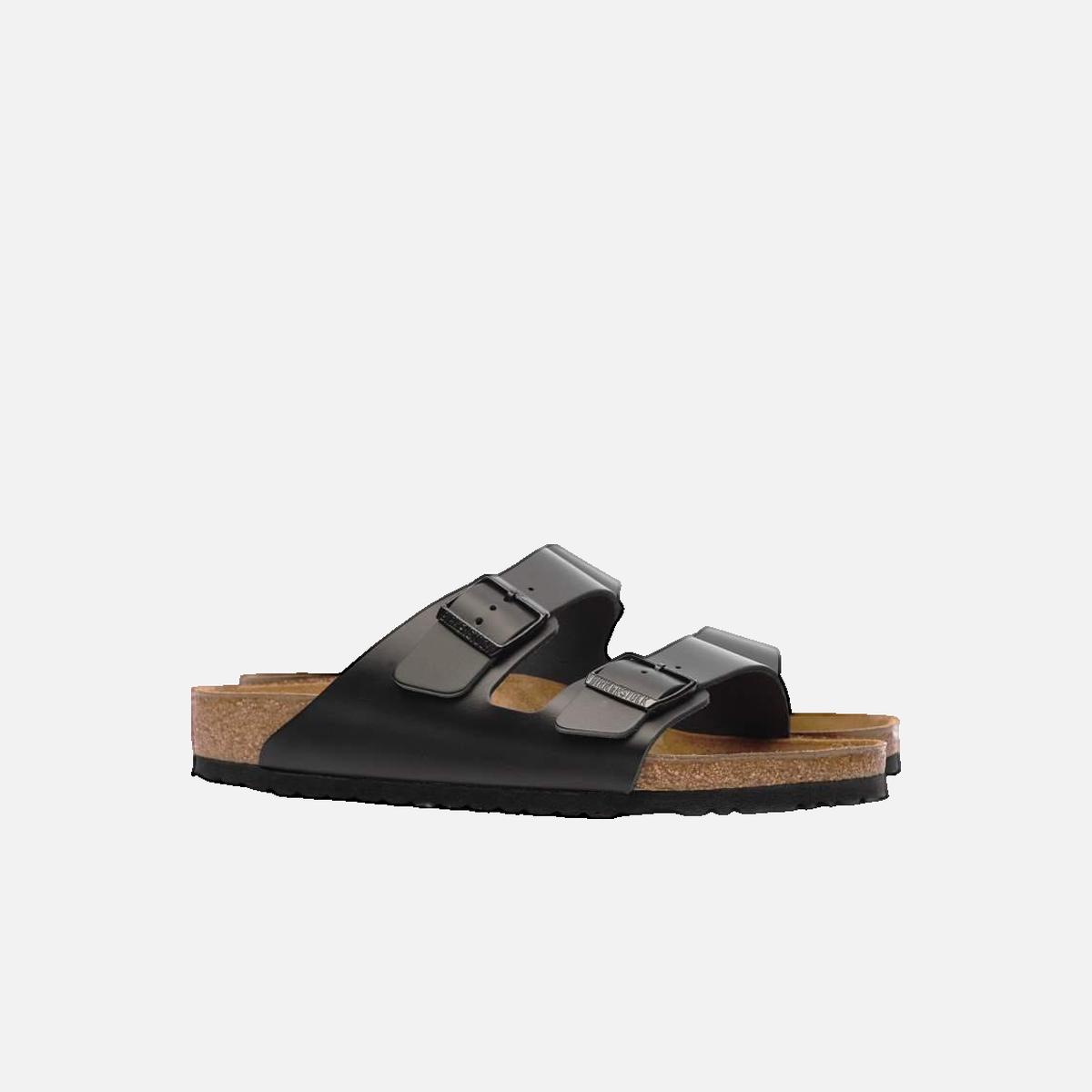Faux leather sandals BIRKENSTOCK Black
