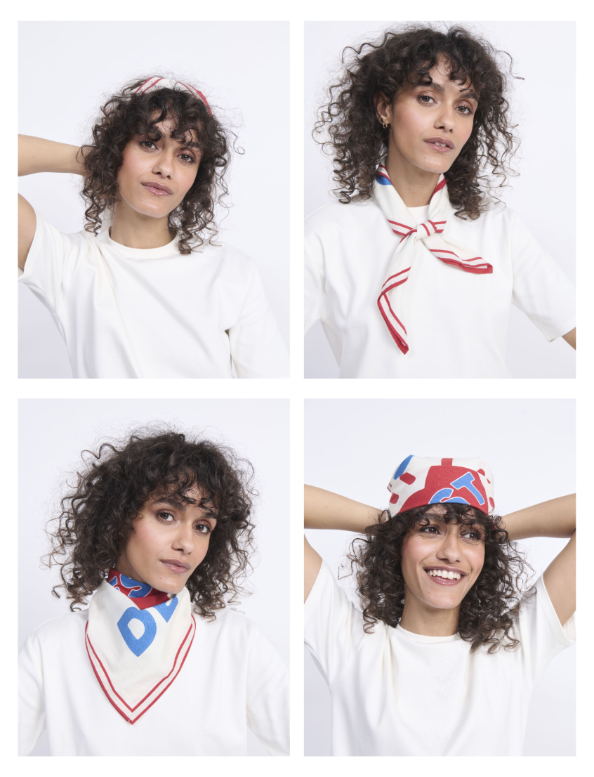 The "Love Is Declared" Bandana EMOI EMOI White
