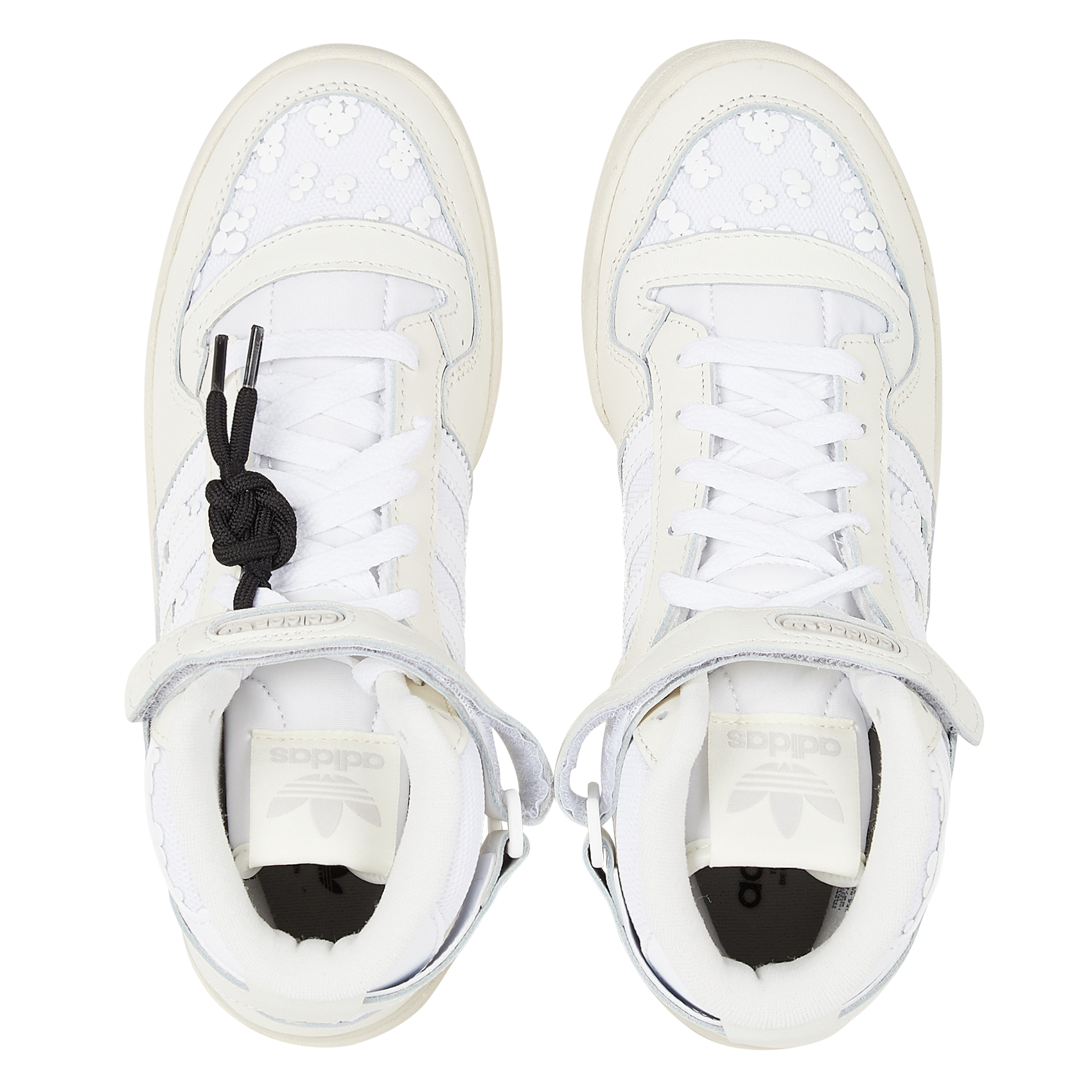 Baskets montantes en cuir ADIDAS Blanc