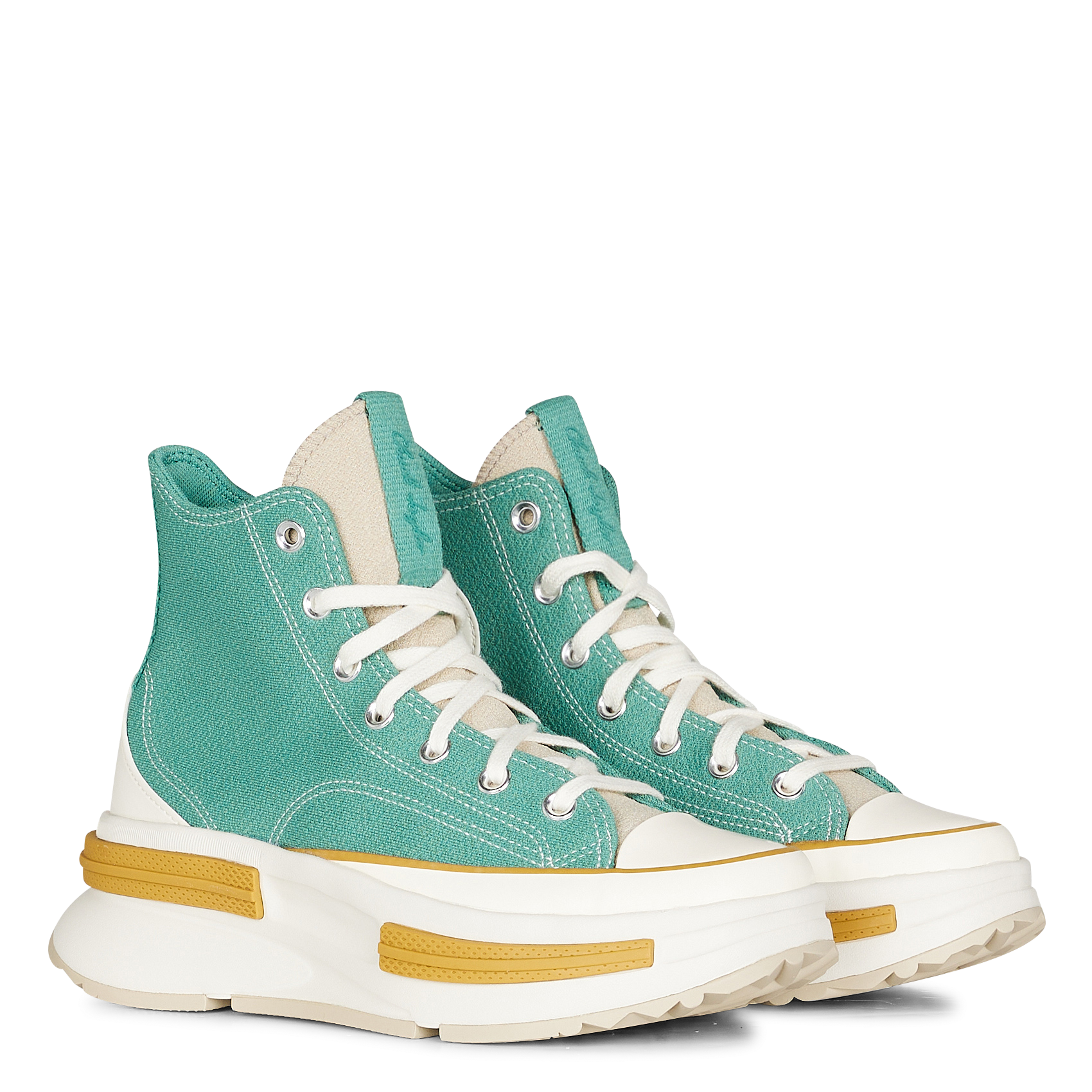 Baskets montantes à plateforme CONVERSE Vert