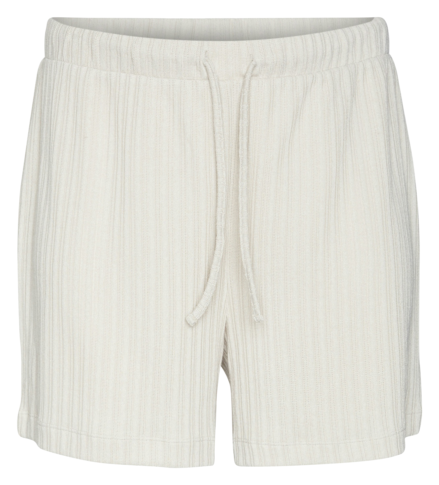 Hohe Taille gerippte Shorts VERO MODA CURVE Beige