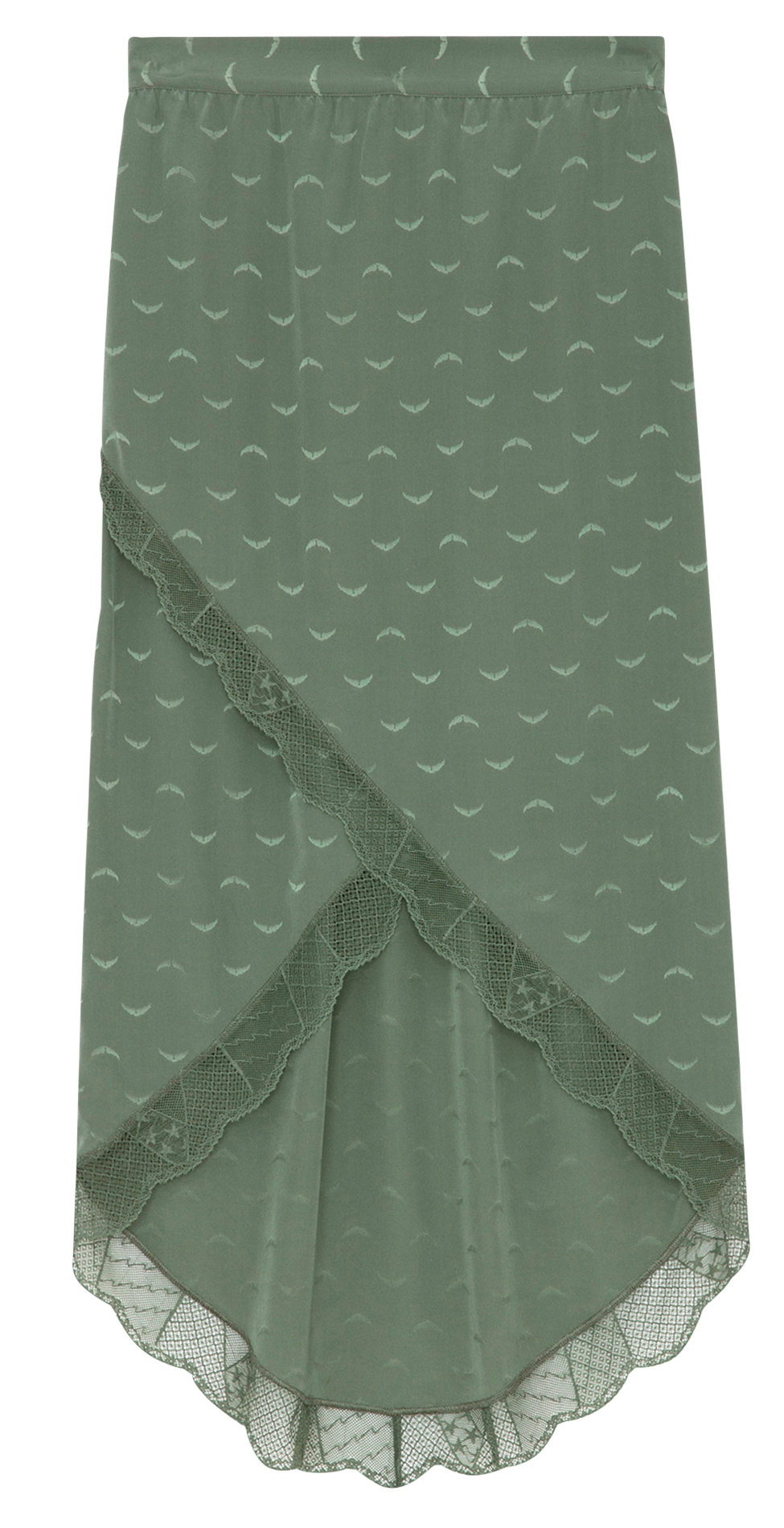 Jupe midi en soie ZADIG&amp;VOLTAIRE Vert