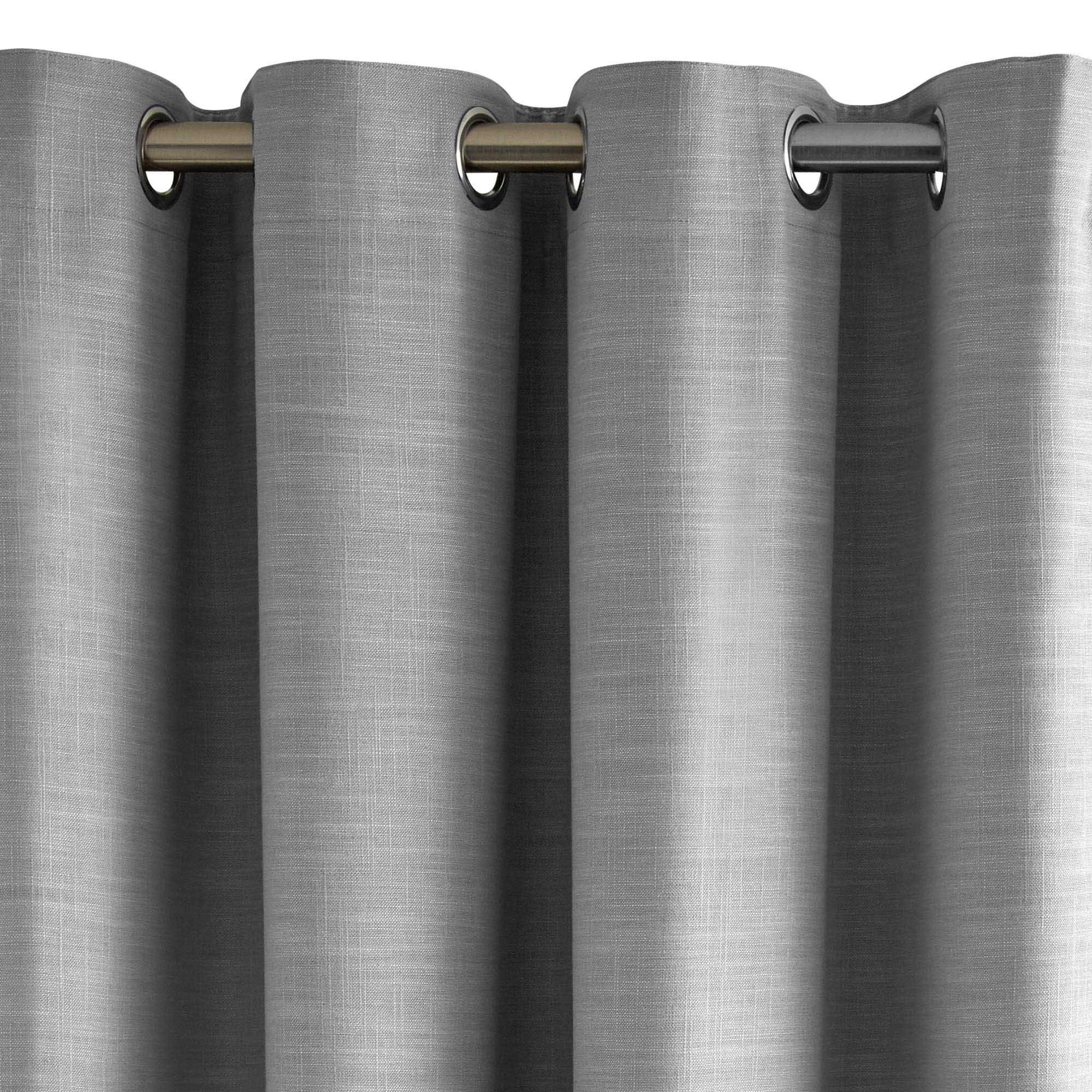 BELLAVISTA - Lined black-out curtain with eyelets MADURA Grey