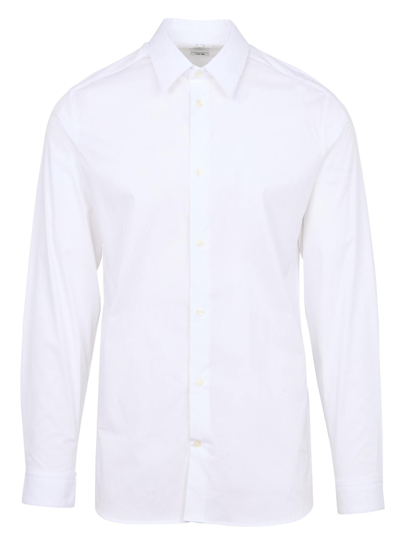 Regular cotton blend shirt AU PRINTEMPS PARIS White