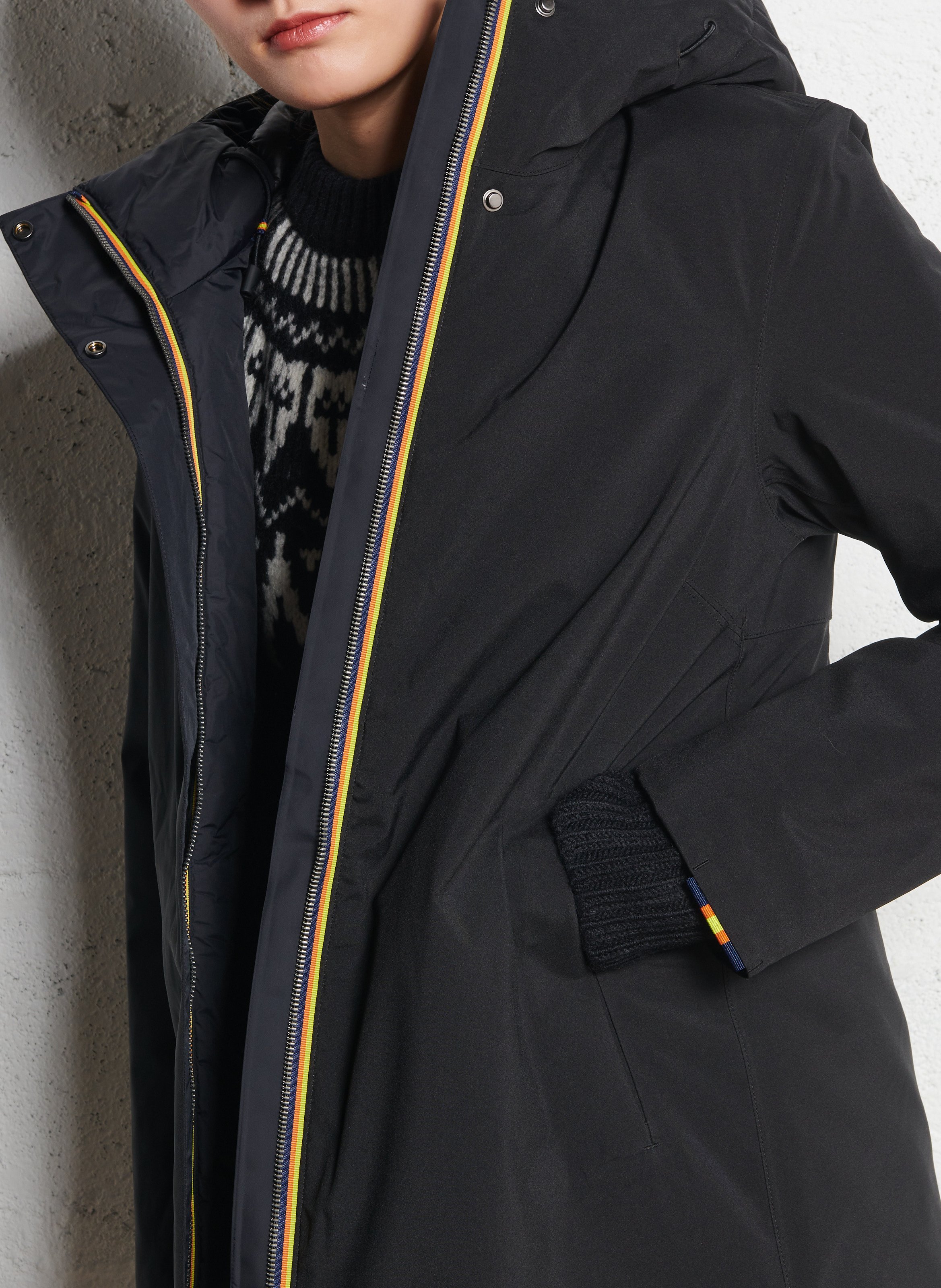 Fishtail - Gefütterter Parka K-WAY Schwarz