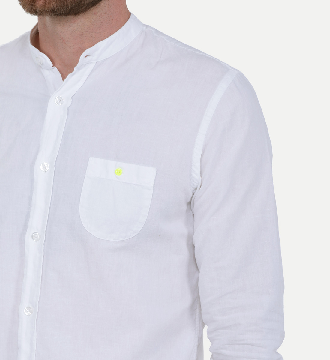 Cotton and linen shirt GILI'S White