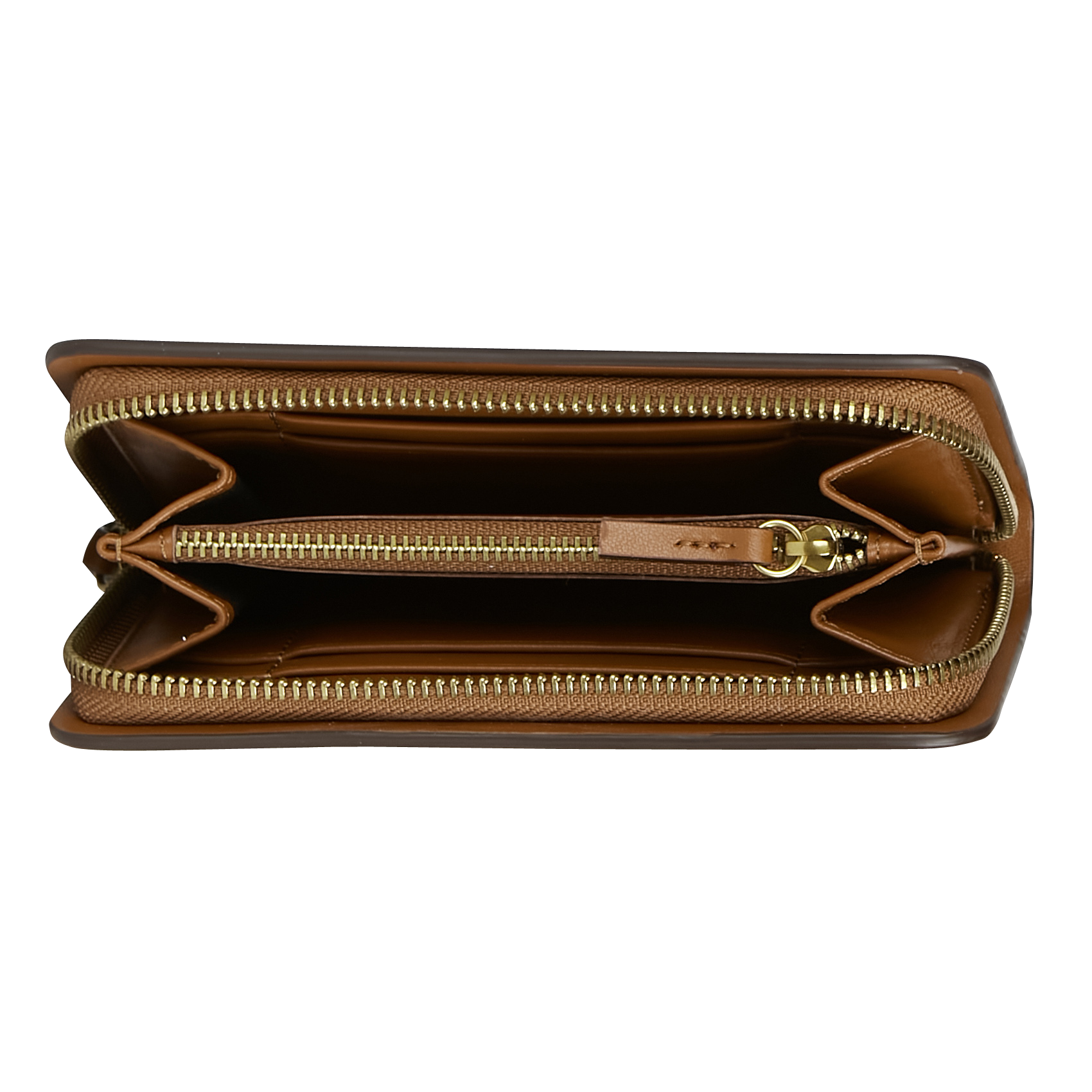 Portefeuille en cuir Marron