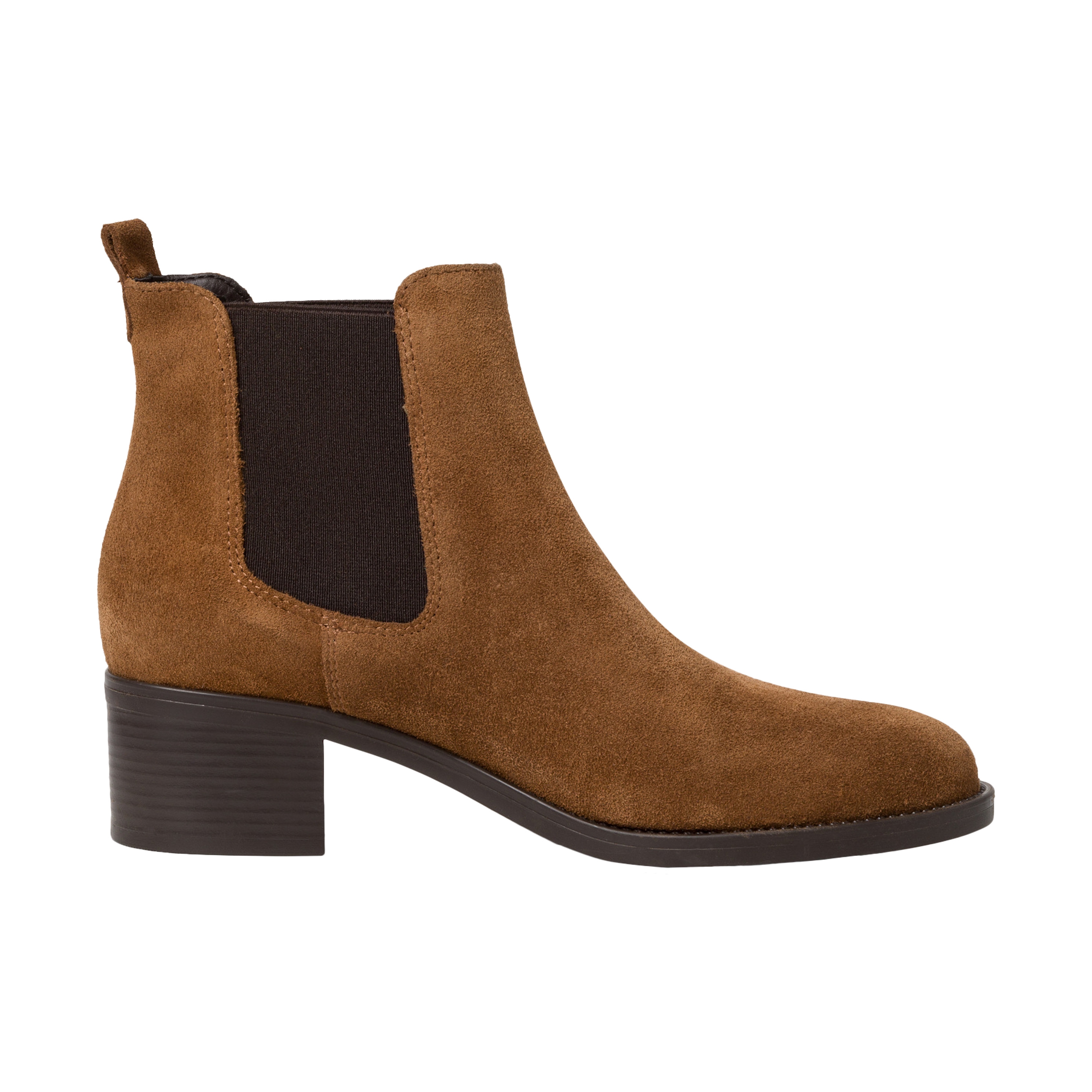 Leather ankle boots TAMARIS Brown