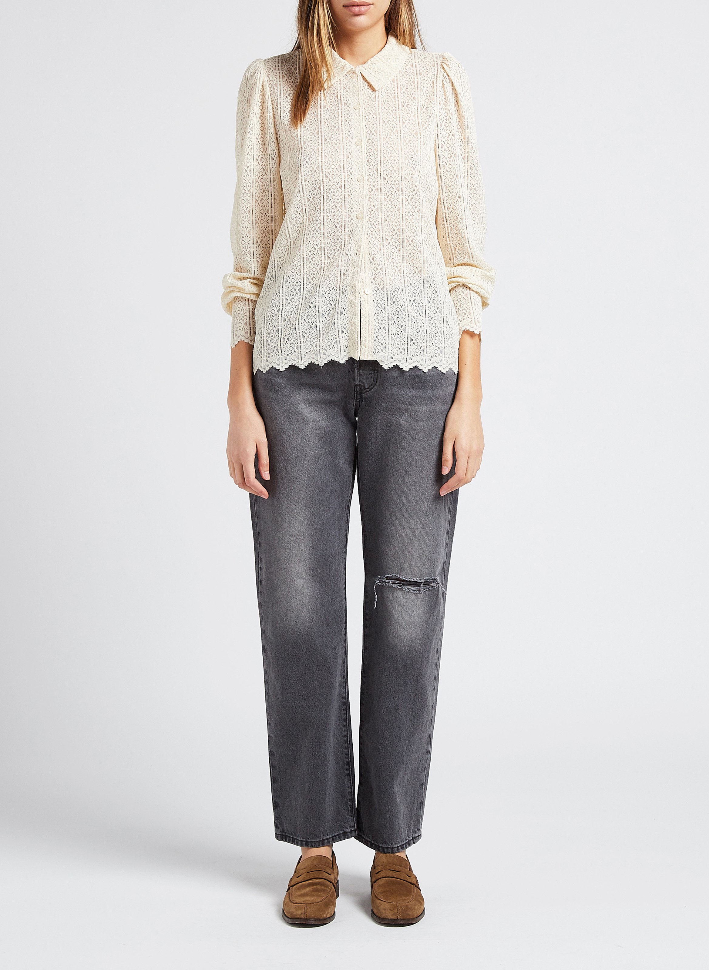 Jean coupe ample taille mi-haute  LEVI'S Noir