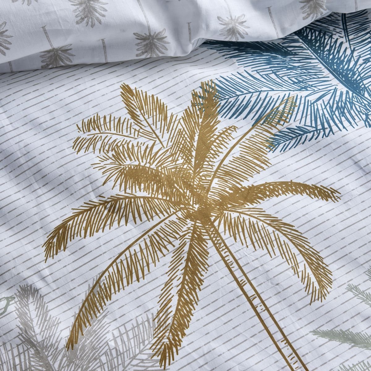 Printed cotton bed set TODAY LINGE DE MAISON White