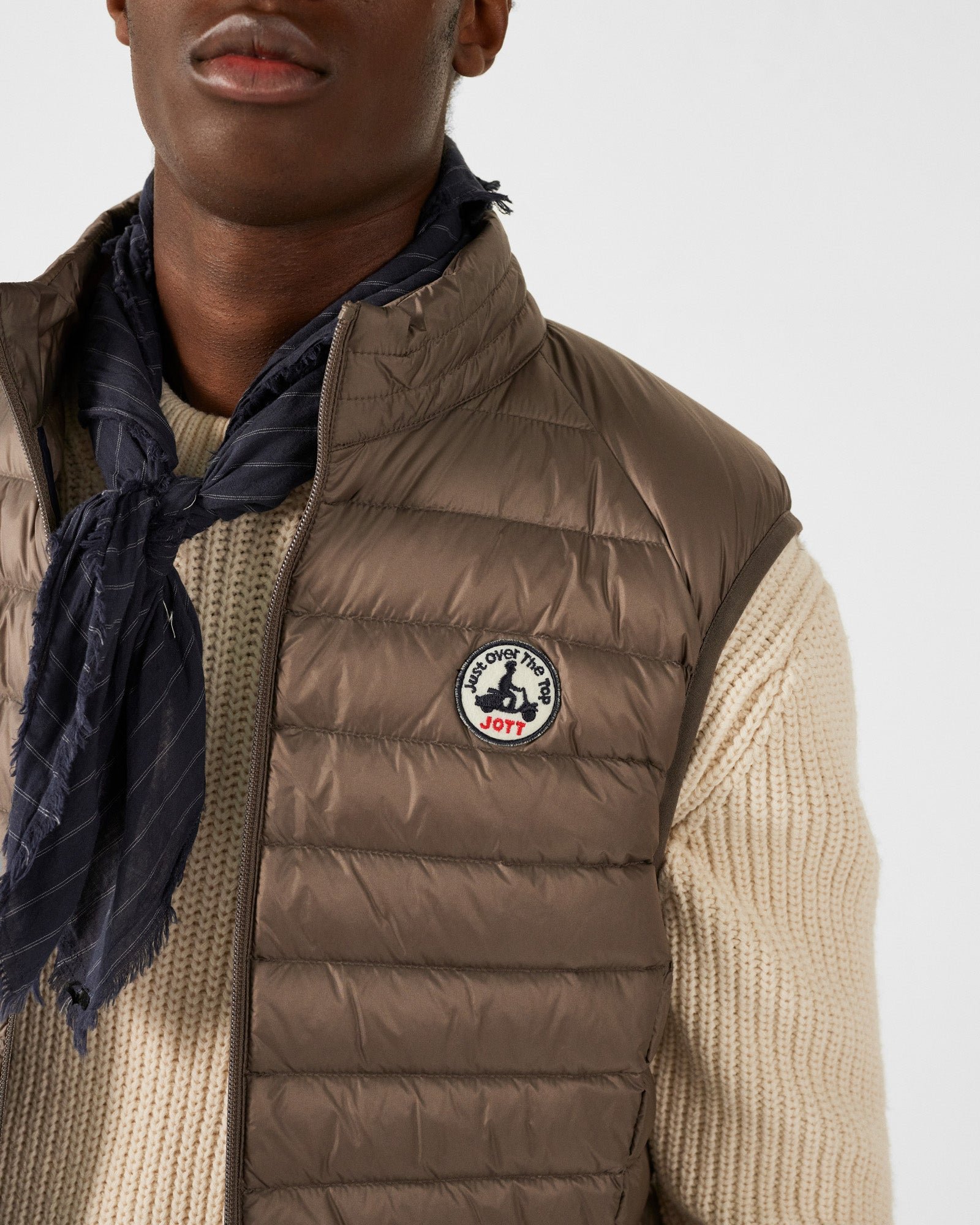 Sleeveless puffer jacket Tom JOTT Beige