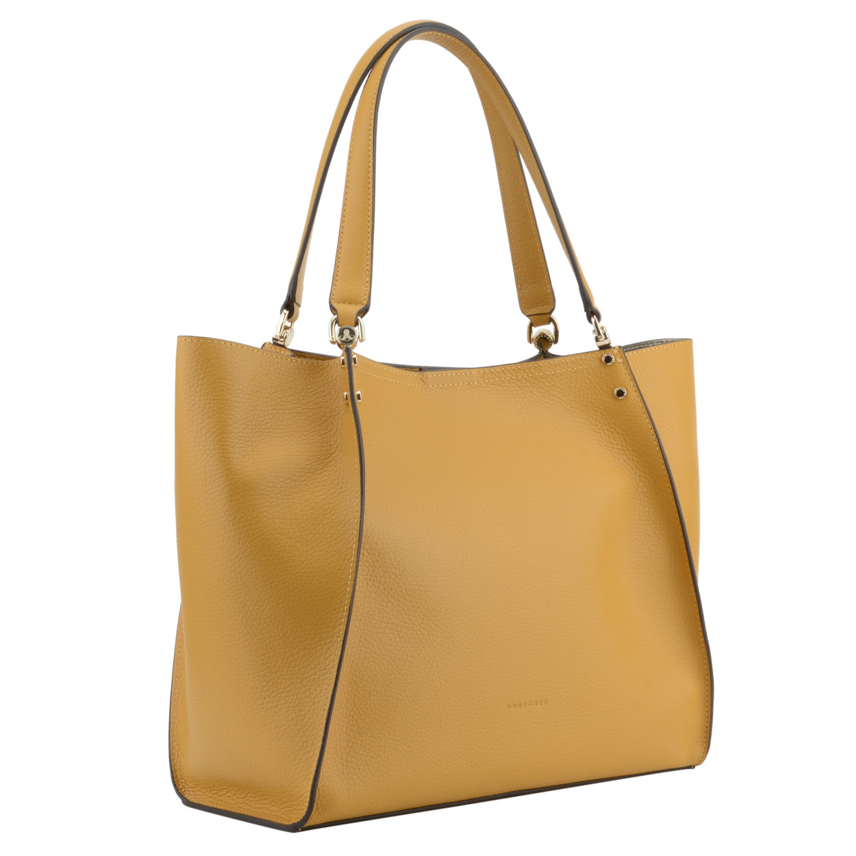 Billy L leather bag  POURCHET Yellow