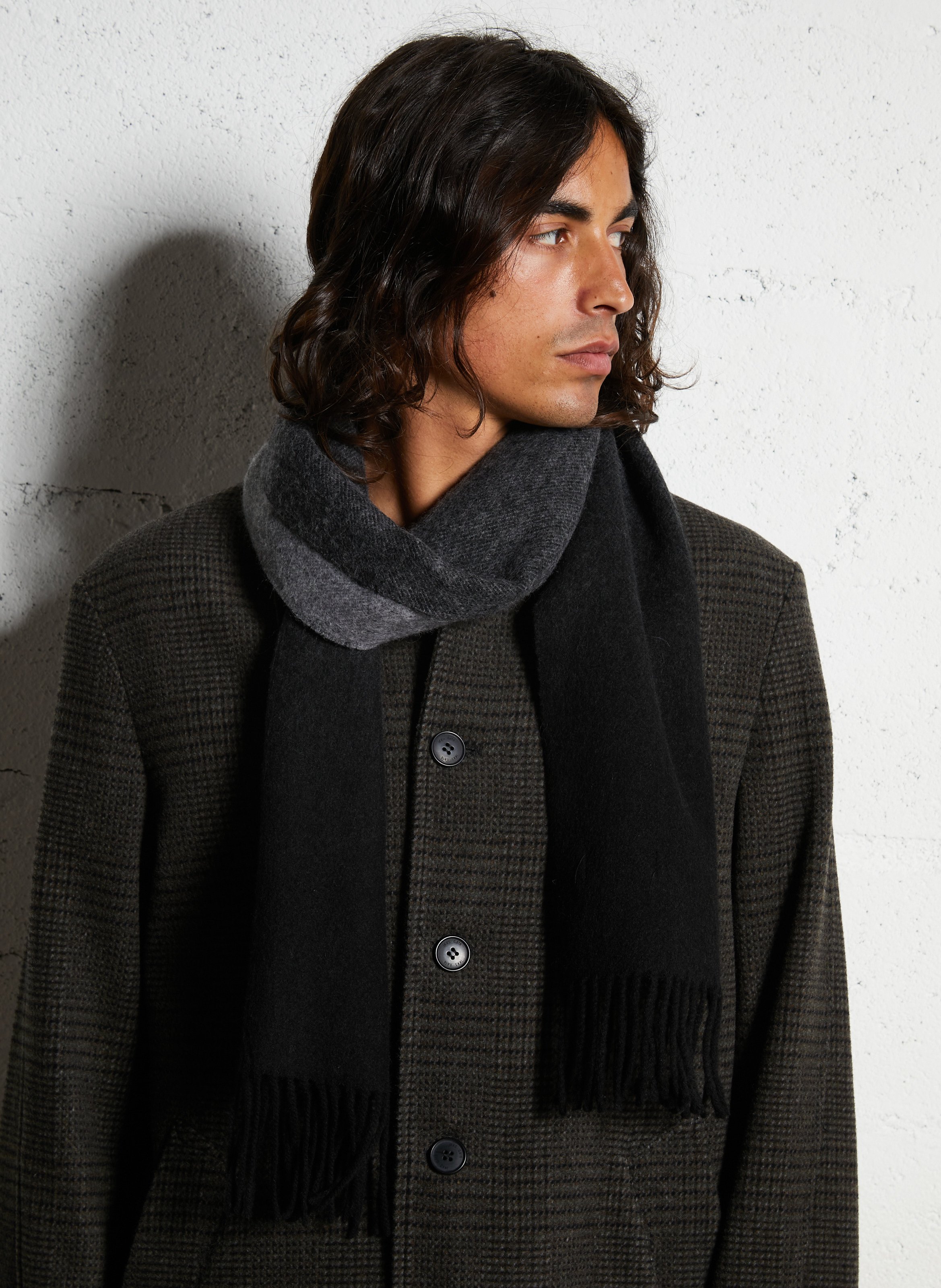 Fransenschal - Wolle IKKS Grau