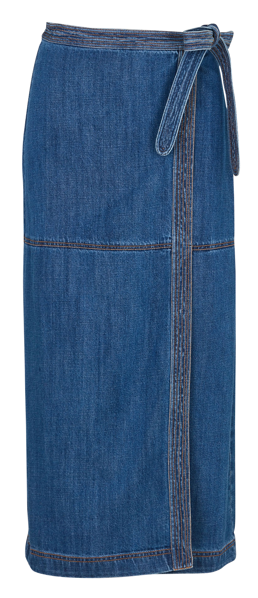 Cotton-blend midi skirt LOUISE MISHA Blue