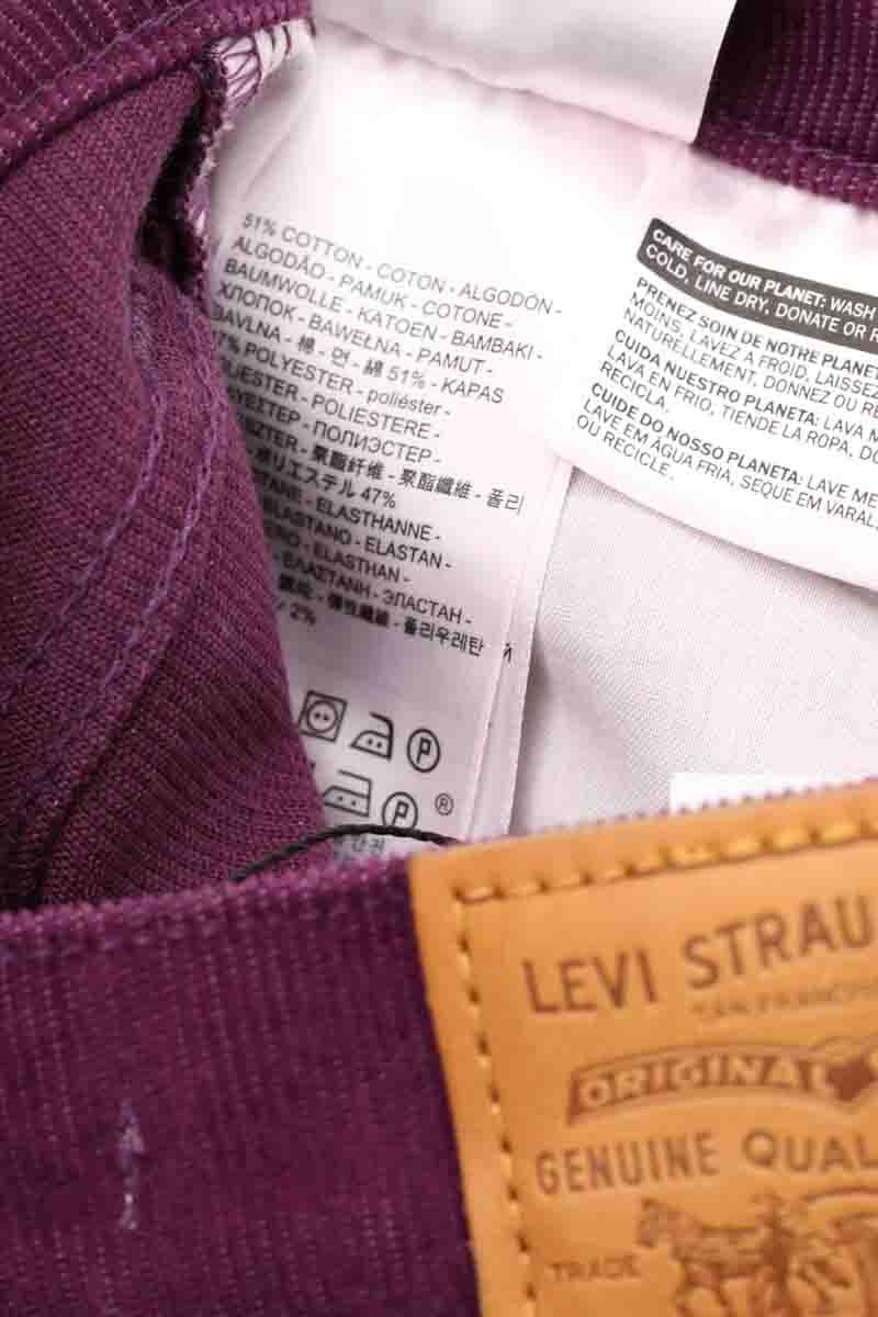 Cotton Wedgie Straight Jeans LEVI'S - Seconde main Purple