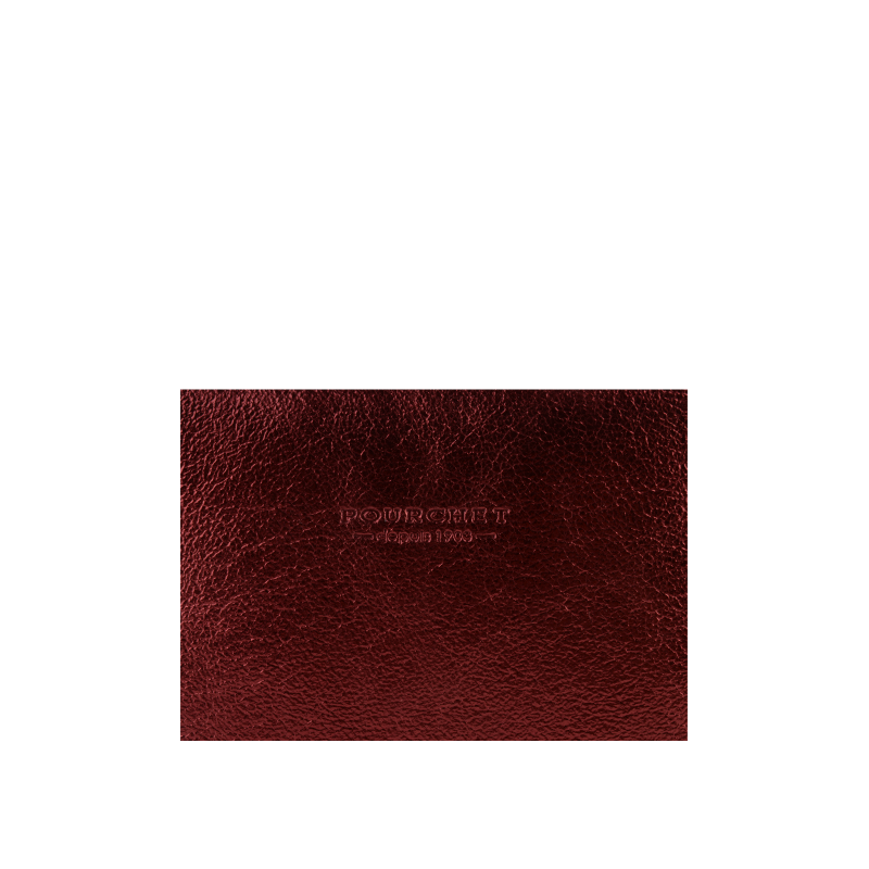 Sac porté travers - cuir de vachette POURCHET Rouge