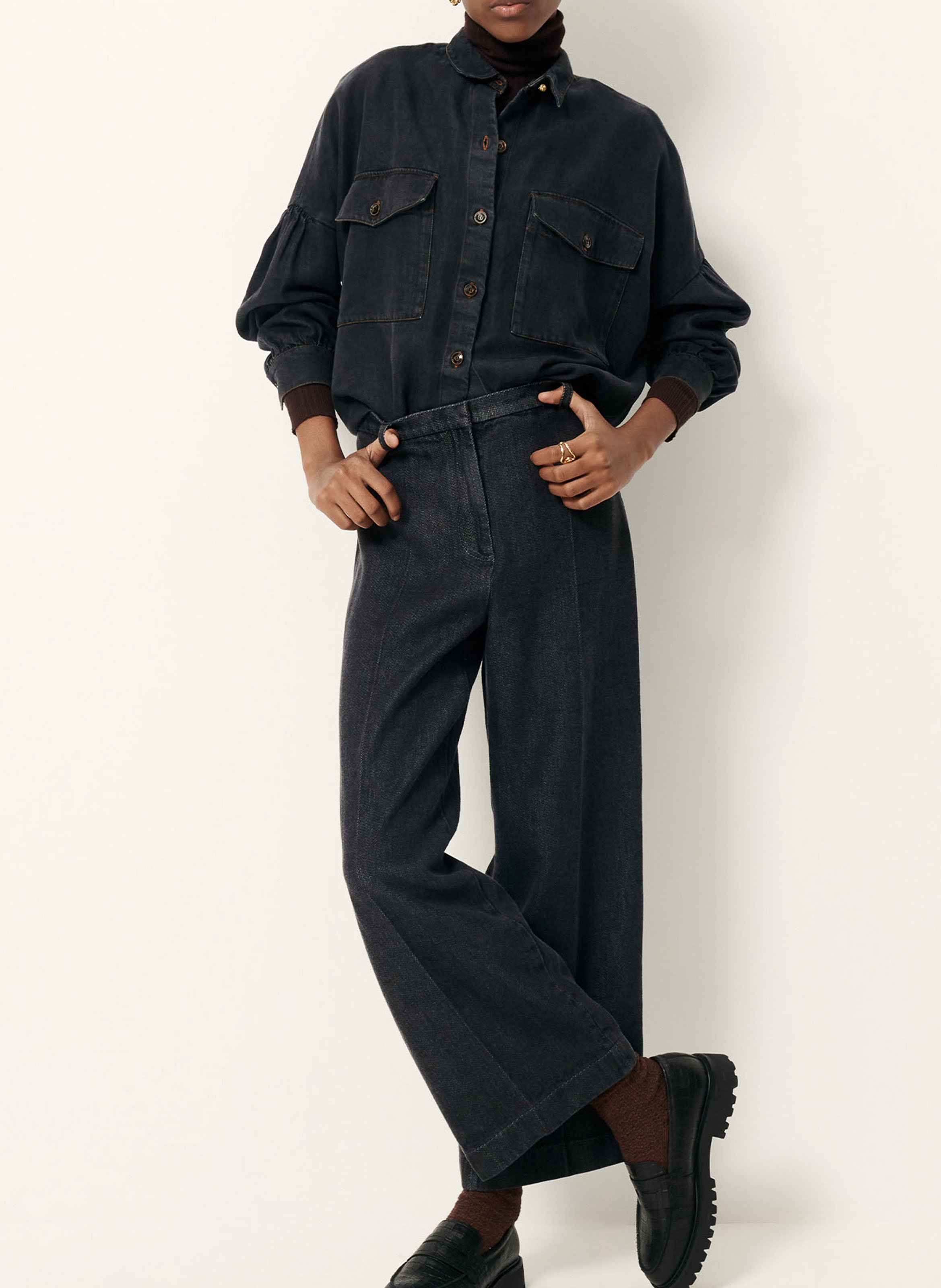 Straight-leg pants SESSUN Grey