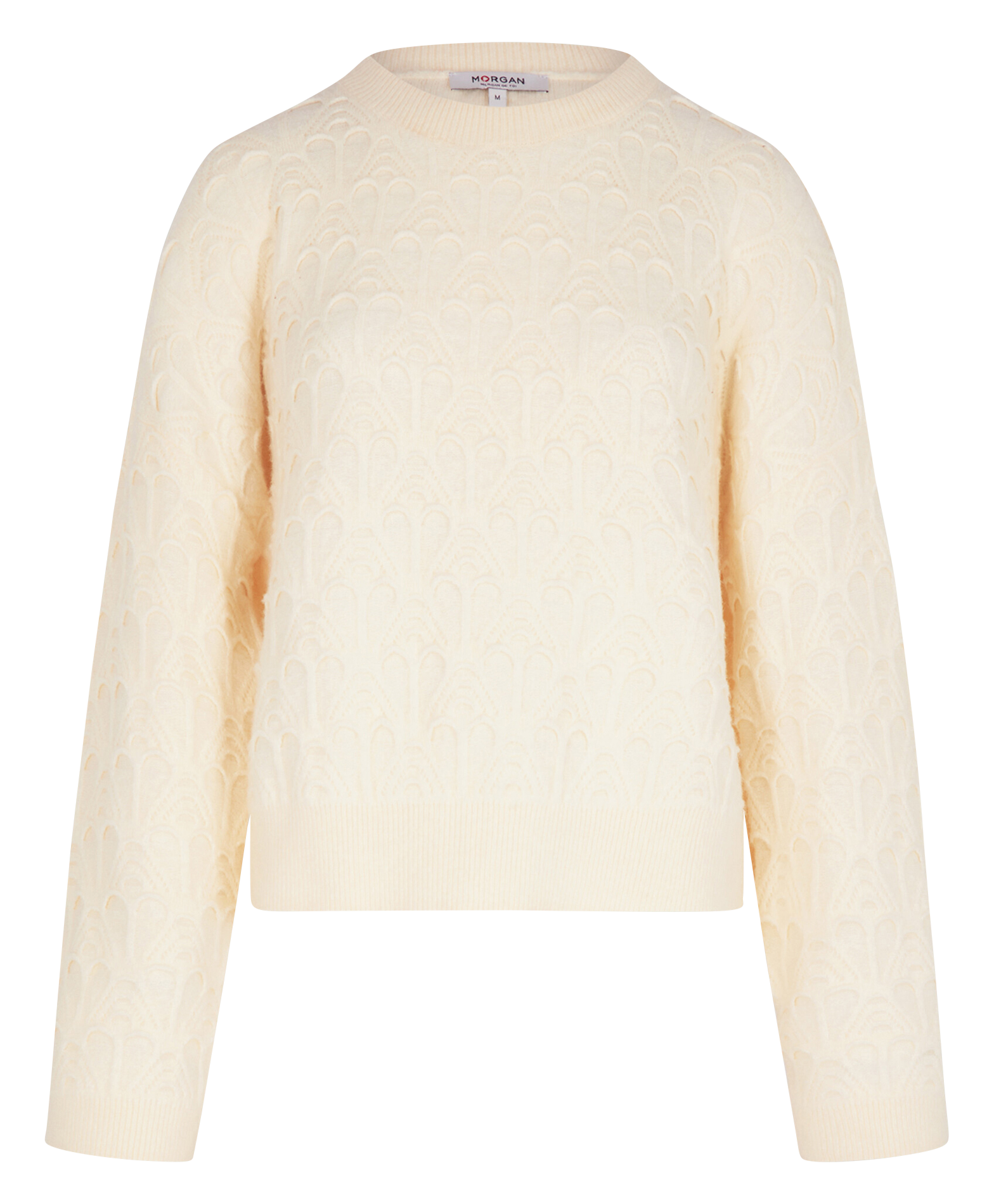 Trui met opstaande kraag MORGAN Beige