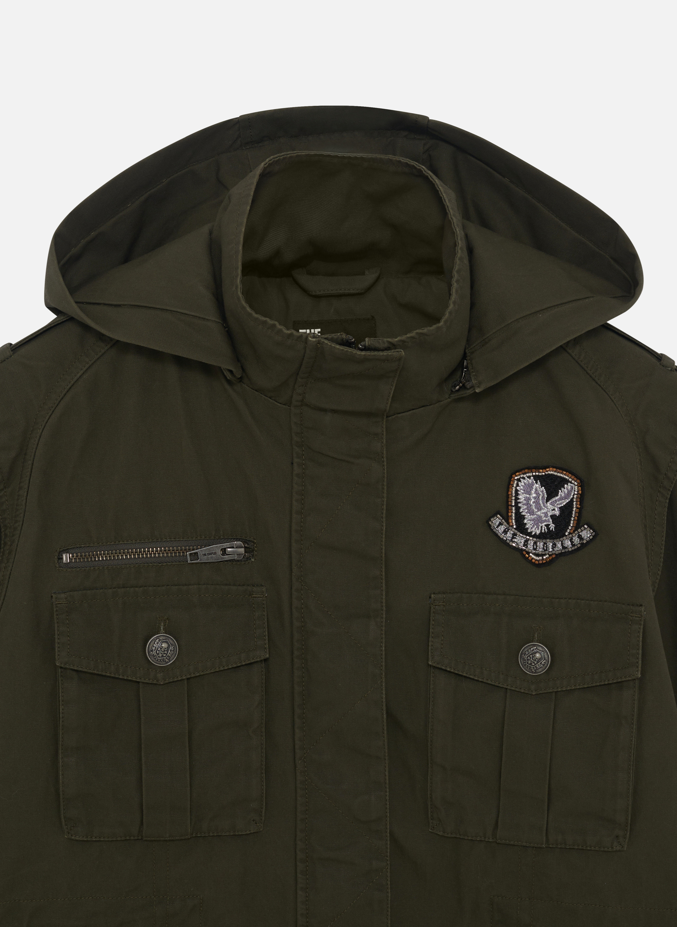 Hooded jacket THE KOOPLES Green