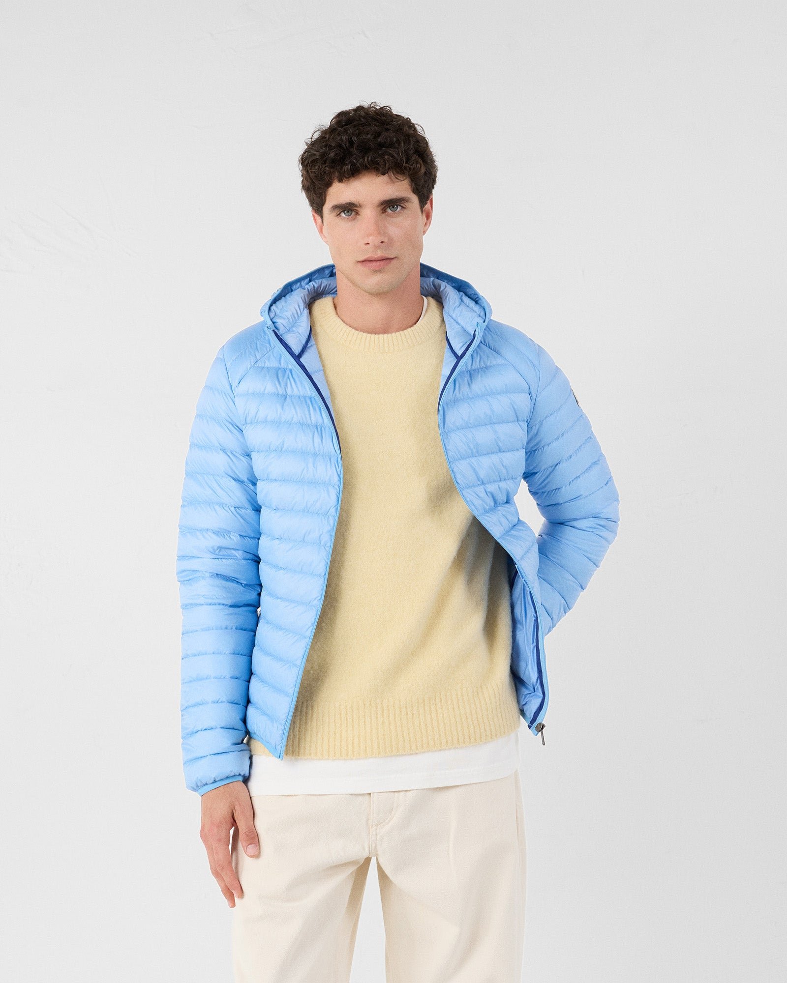 Lightweight hooded puffer jacket nico JOTT Blue