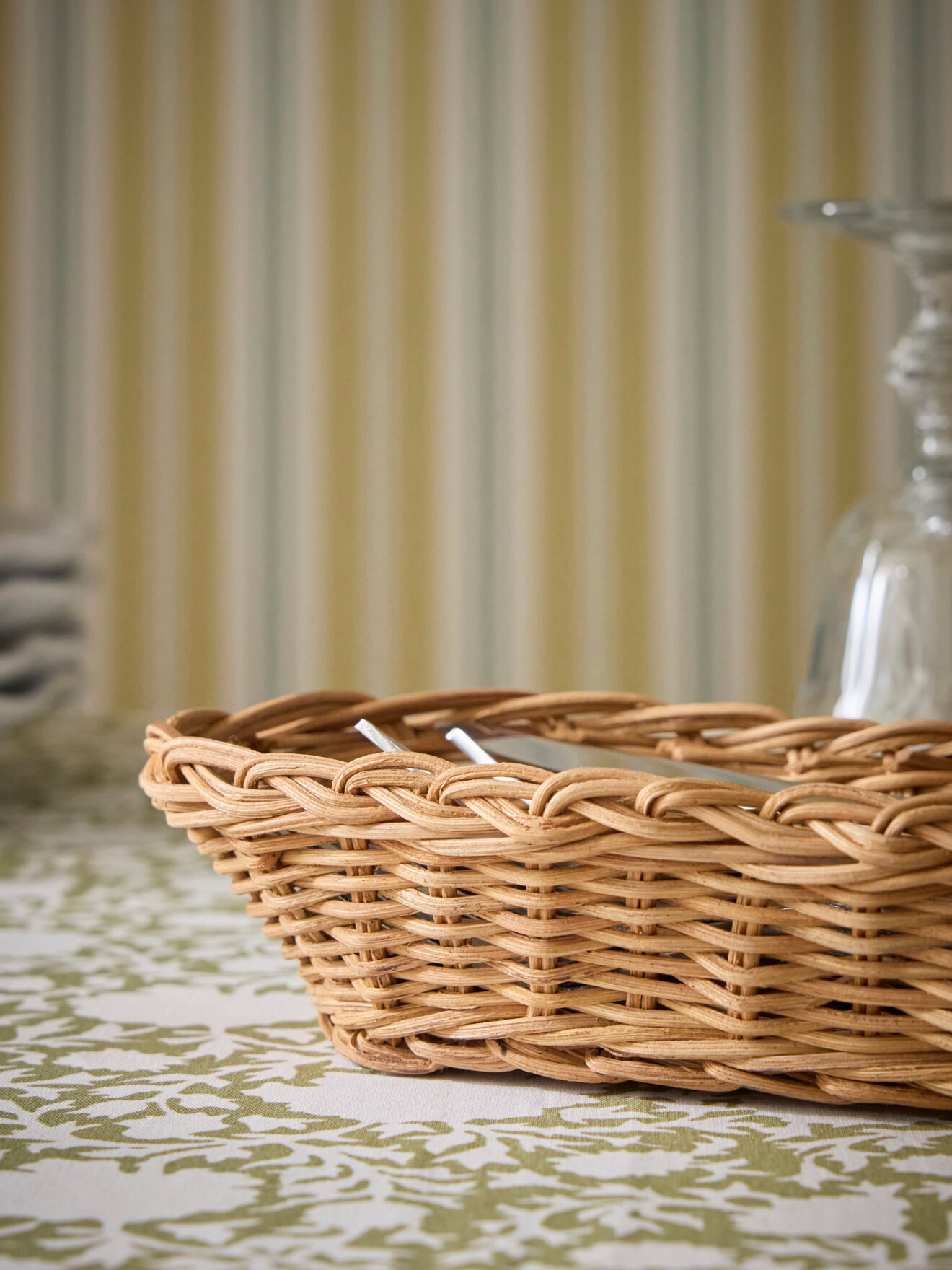 Rattan table basket - size s CYRILLUS Beige