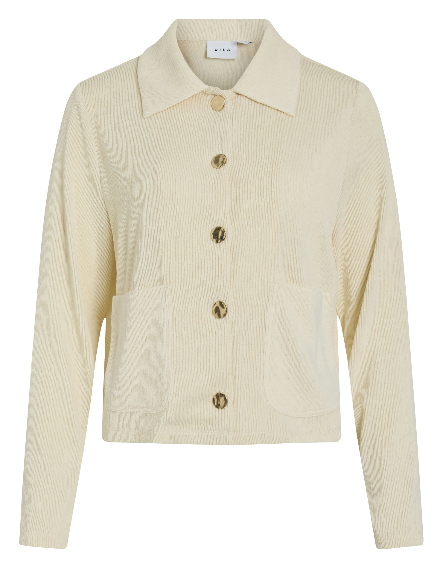 Gilet col classique  VILA Beige
